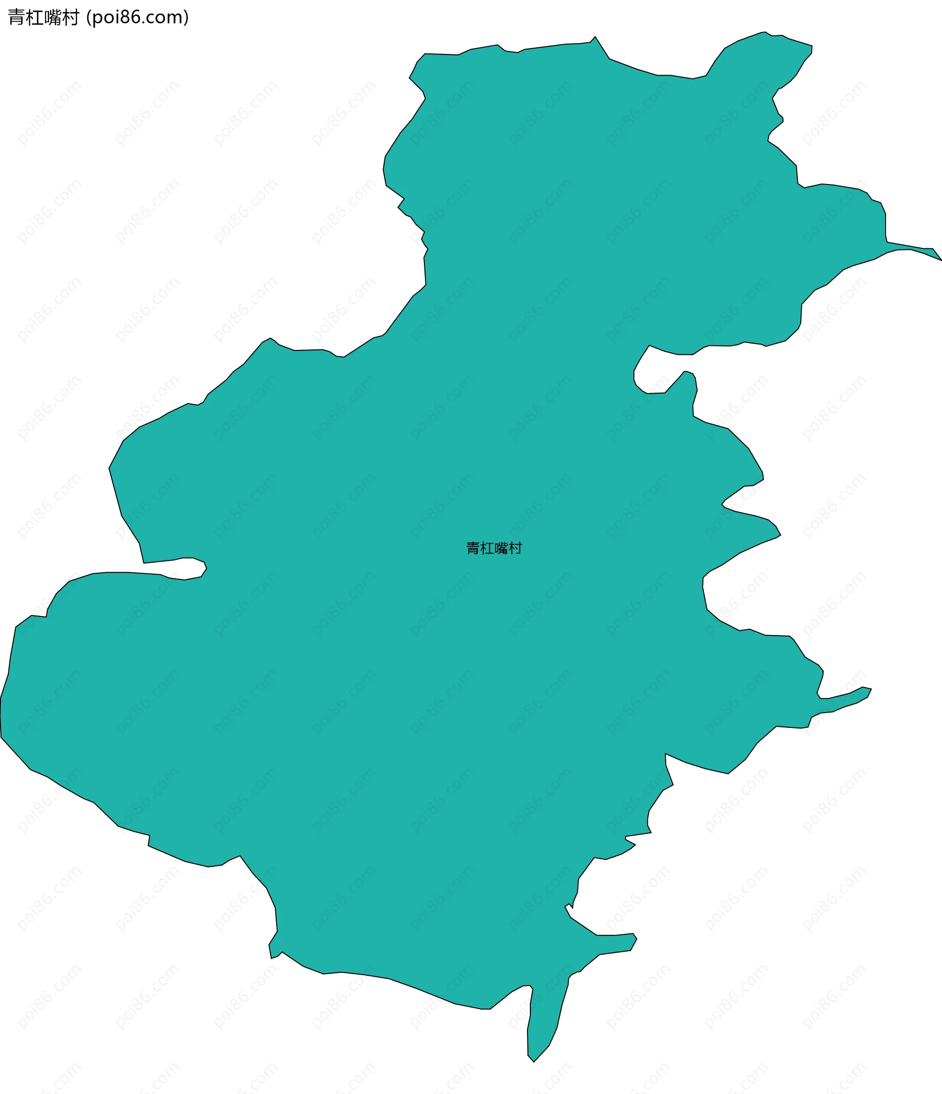 青杠嘴村边界地图