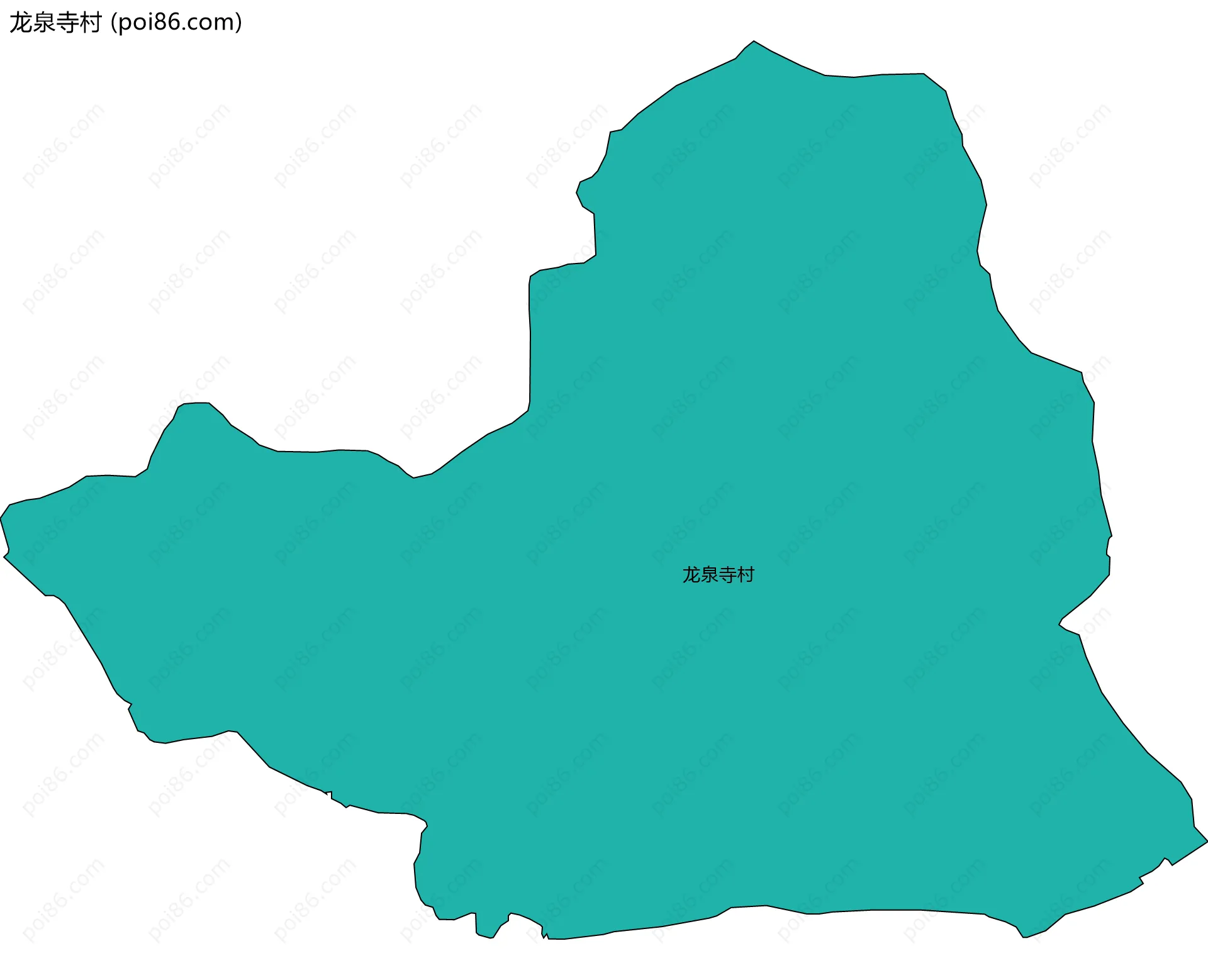 龙泉寺村边界地图