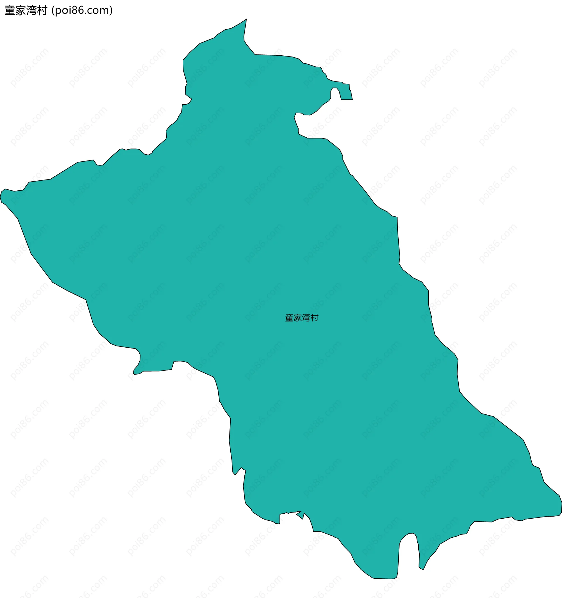 童家湾村边界地图