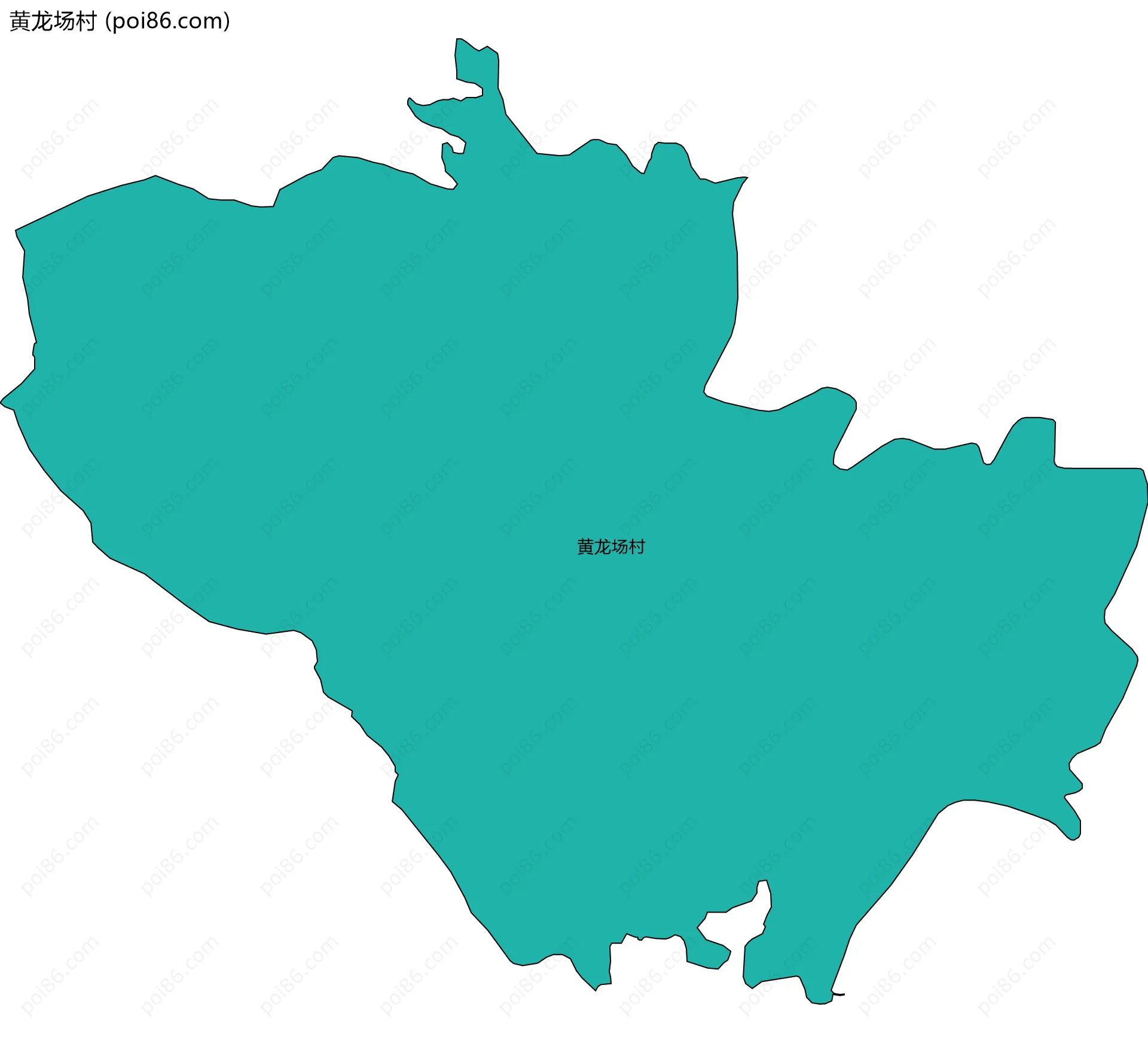 黄龙场村边界地图