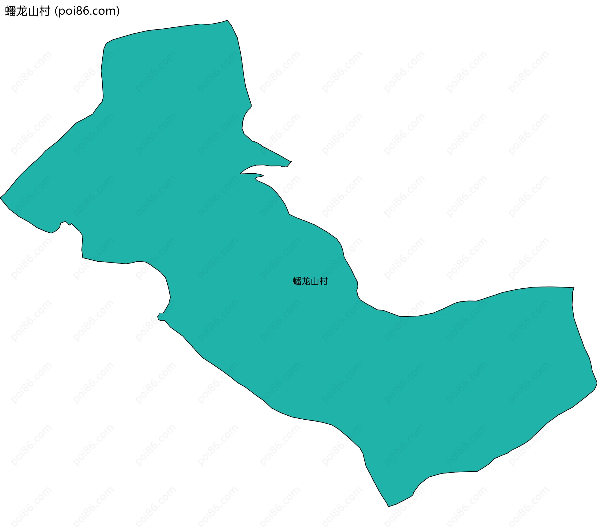 蟠龙山村边界地图