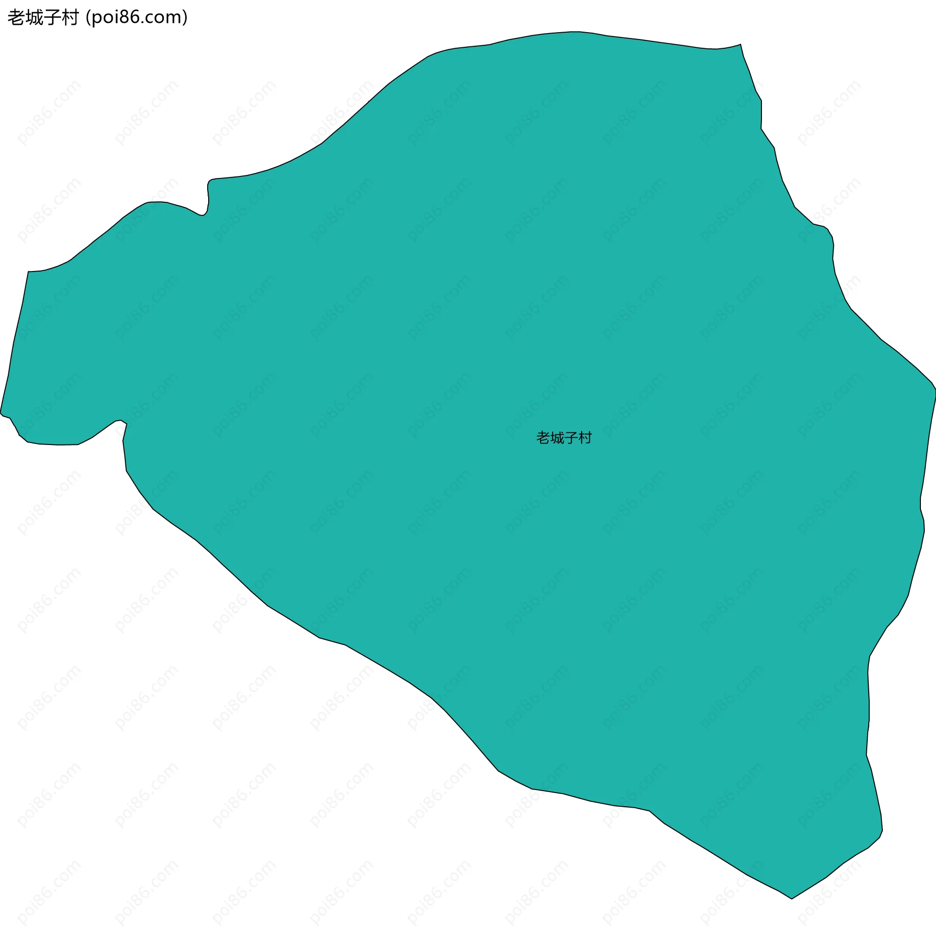 老城子村边界地图