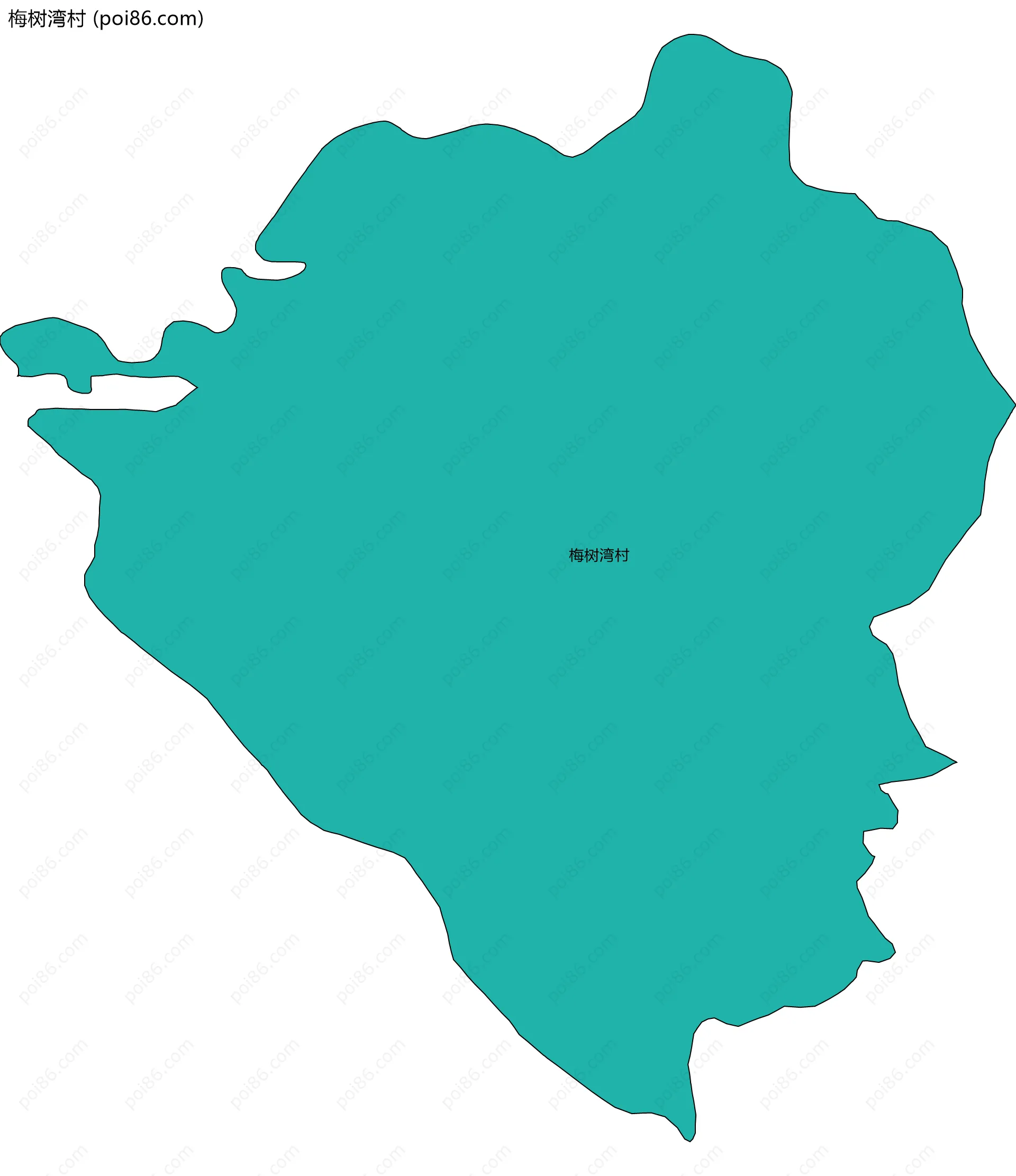 梅树湾村边界地图