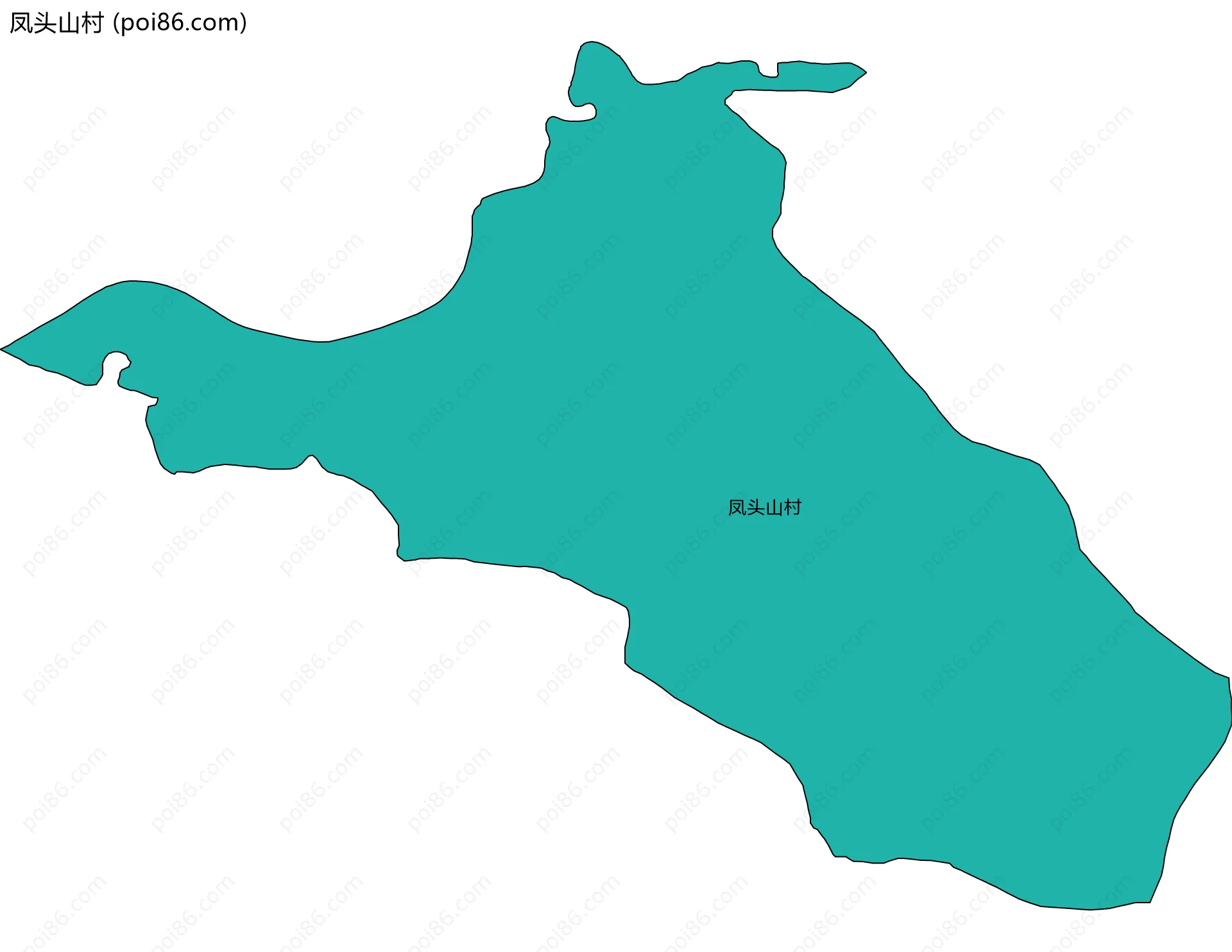 凤头山村边界地图