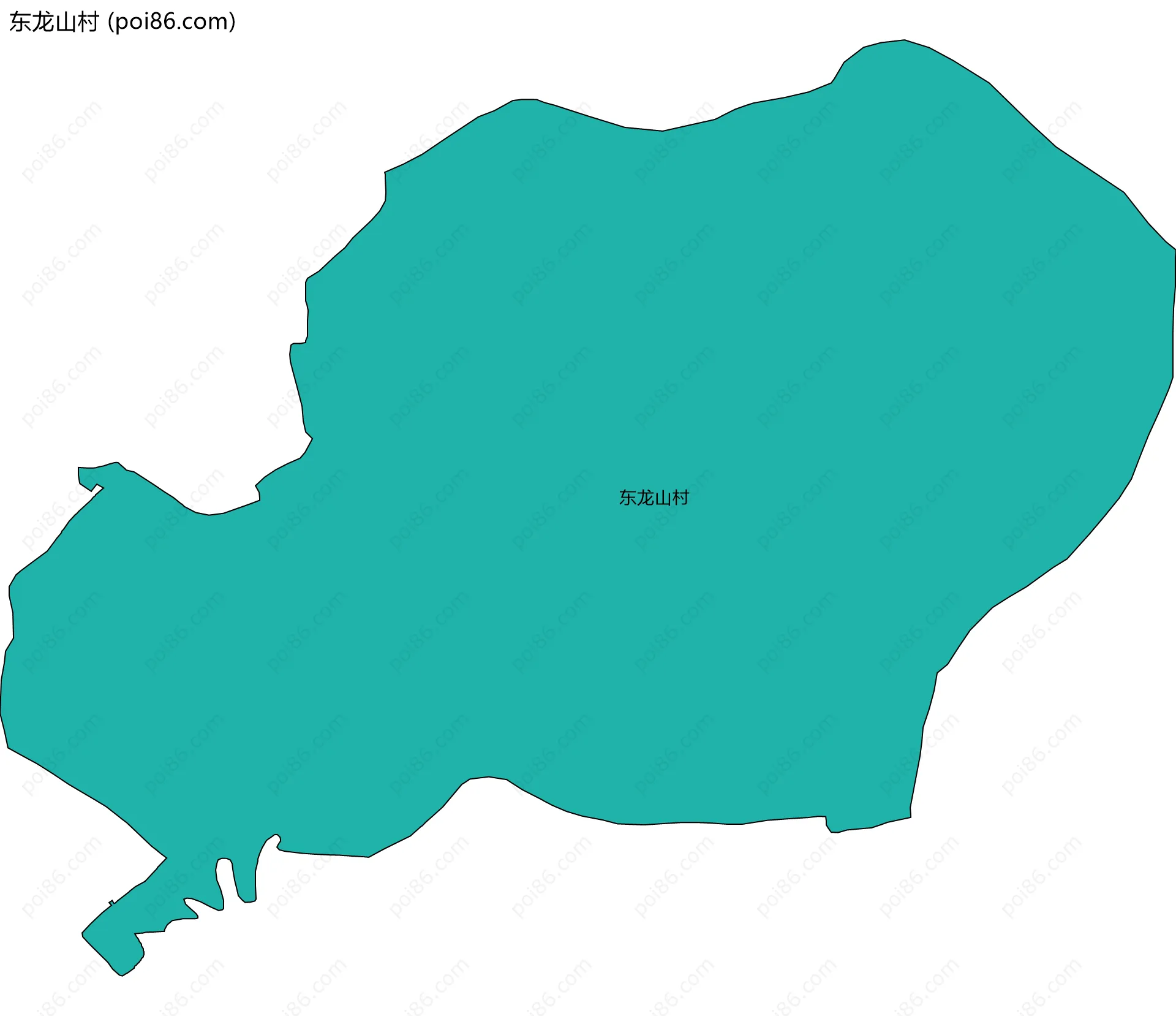 东龙山村边界地图
