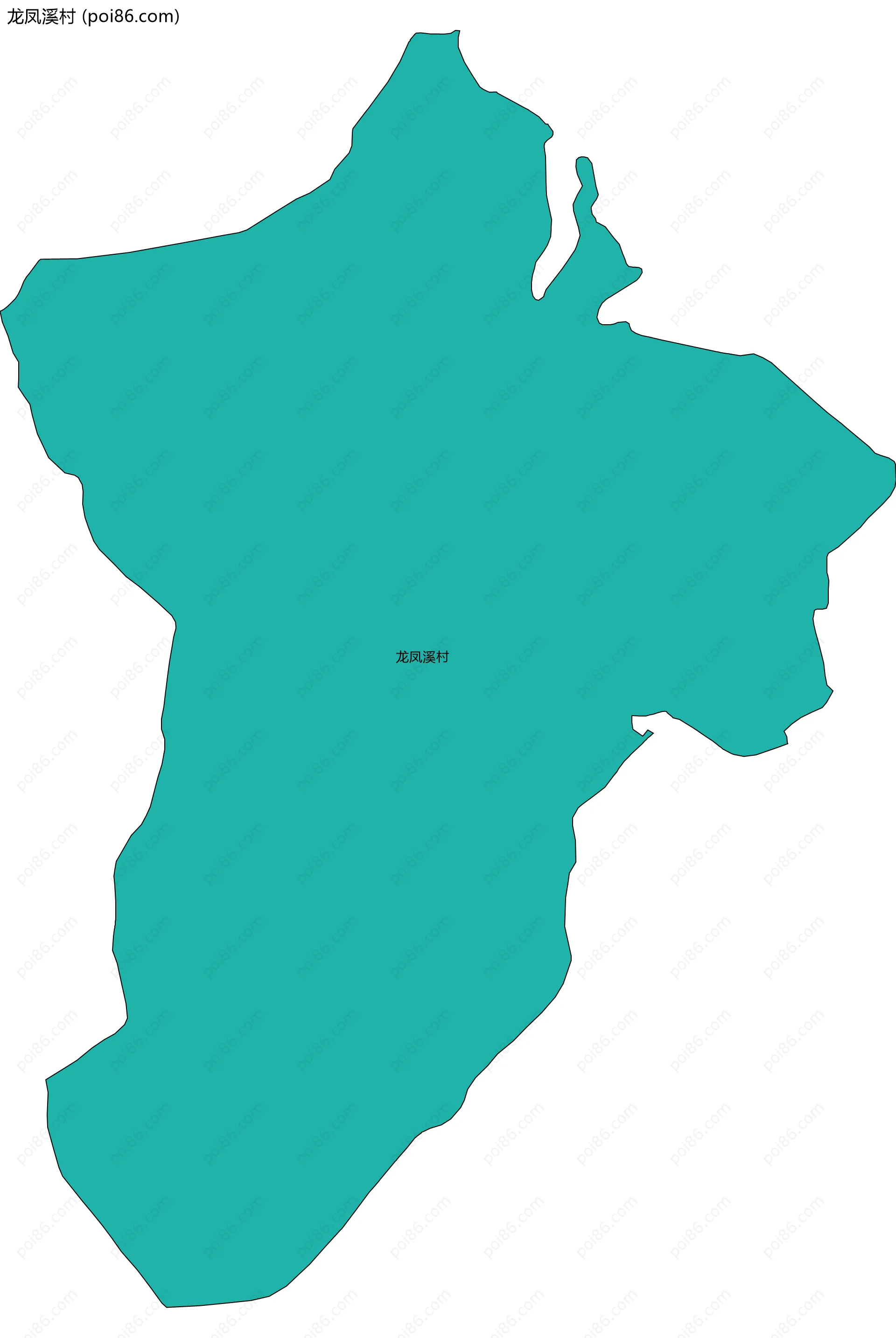 龙凤溪村边界地图