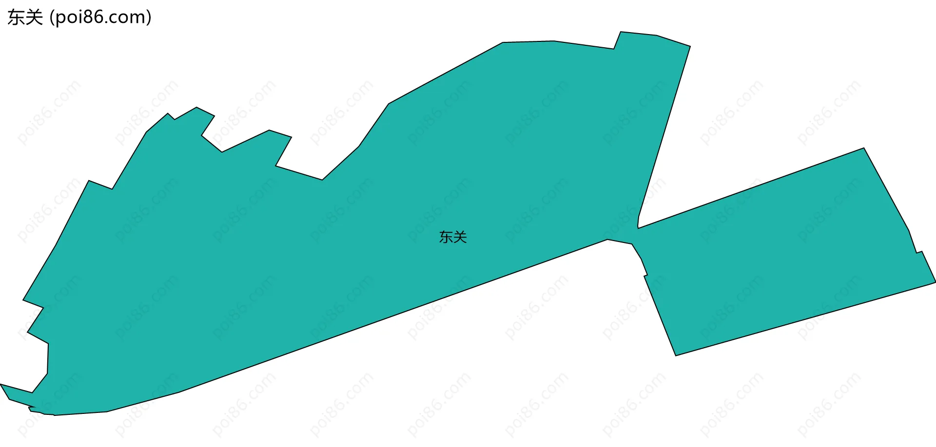 东关边界地图