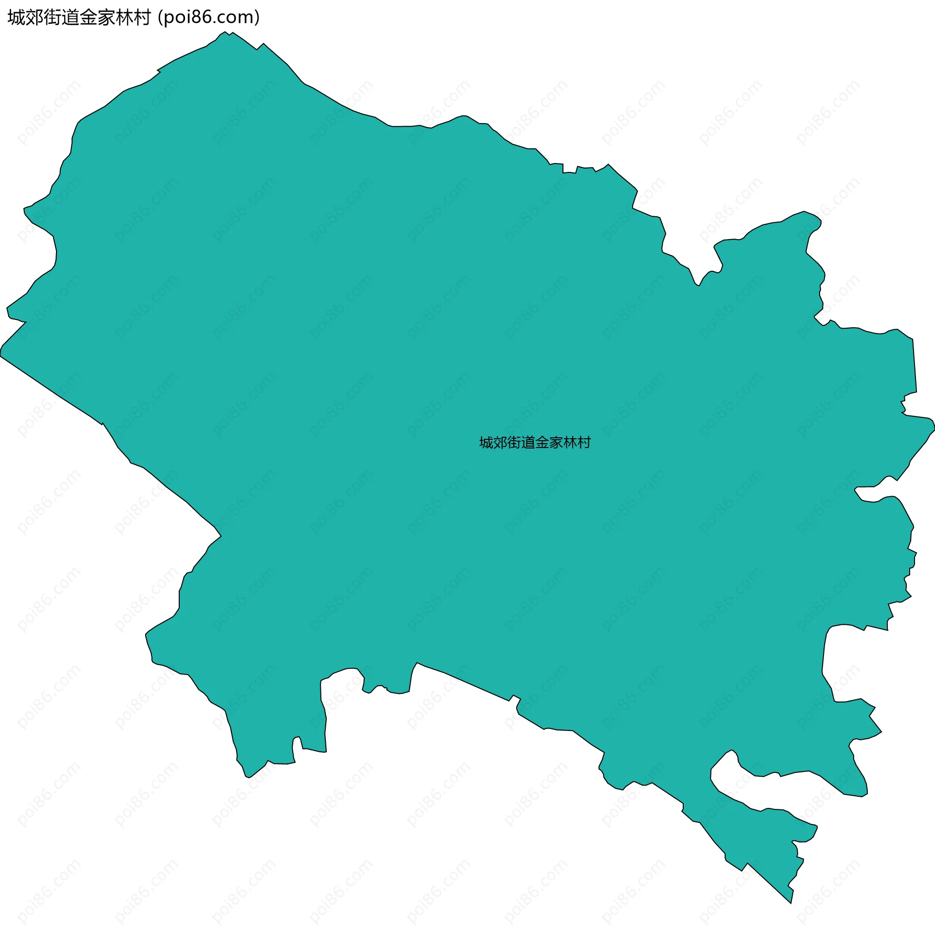 城郊街道金家林村边界地图