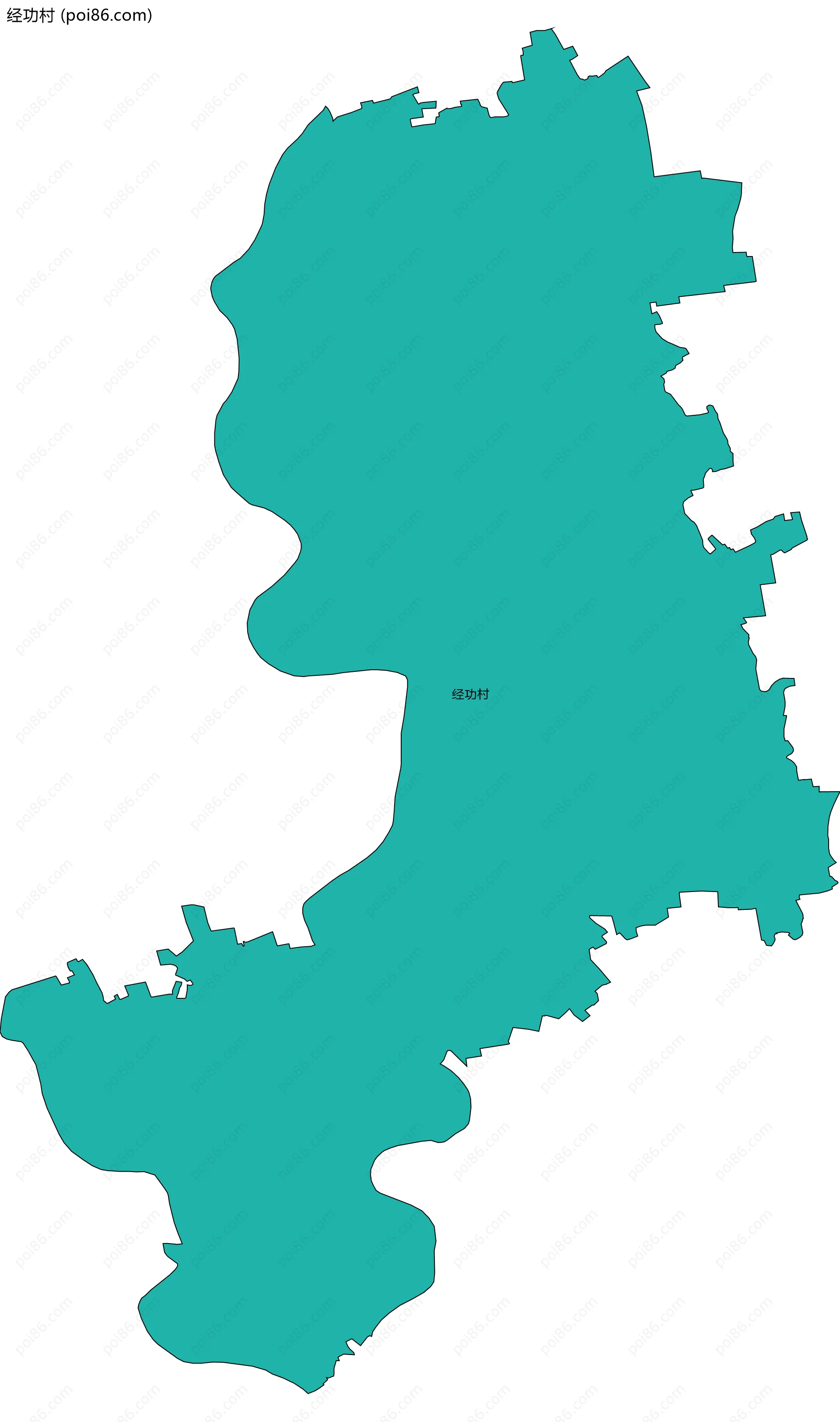 经功村边界地图
