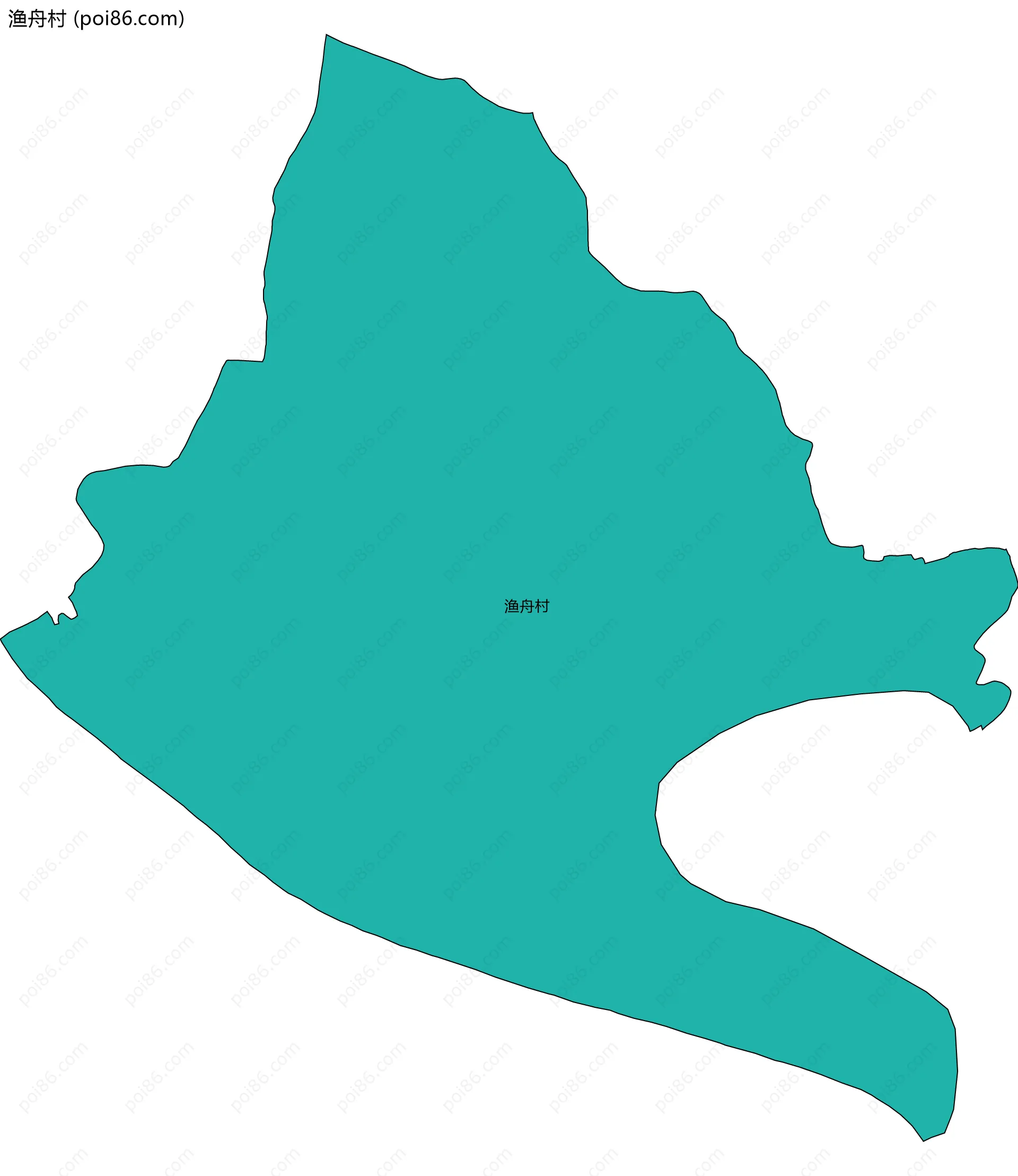 渔舟村边界地图