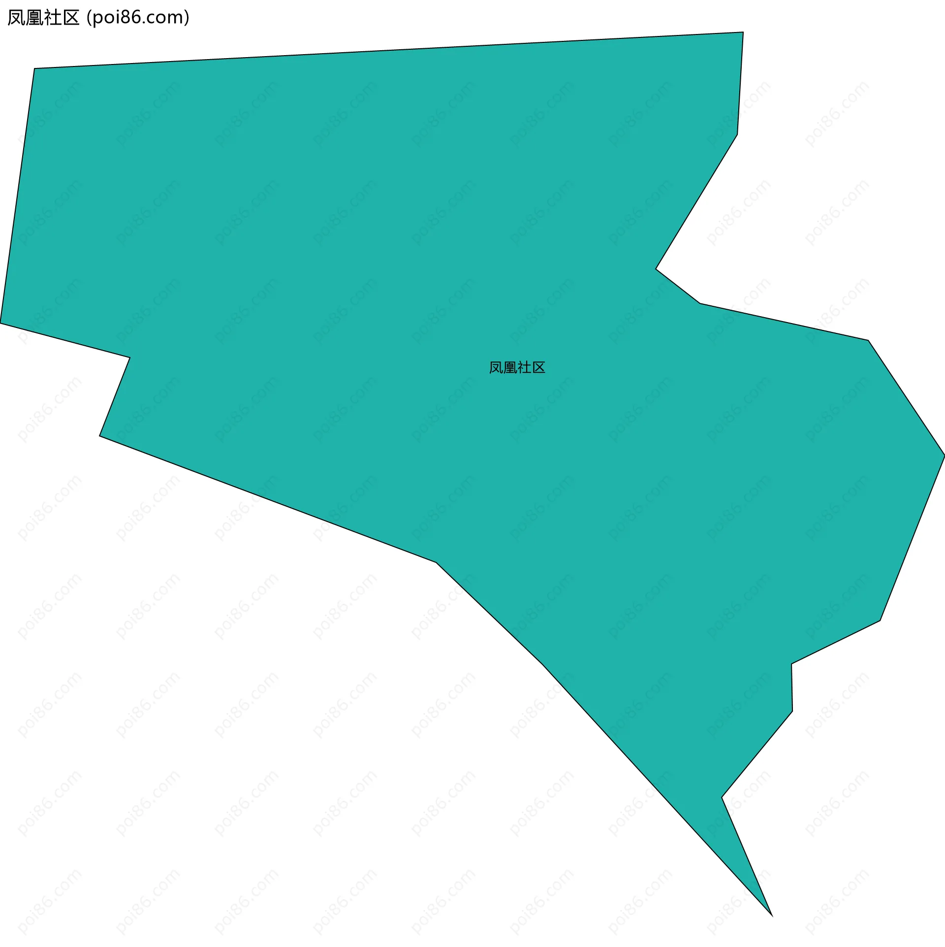 凤凰社区边界地图