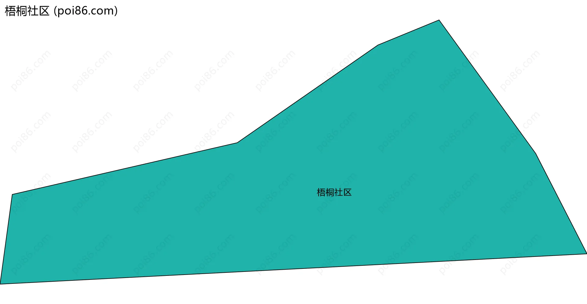 梧桐社区边界地图