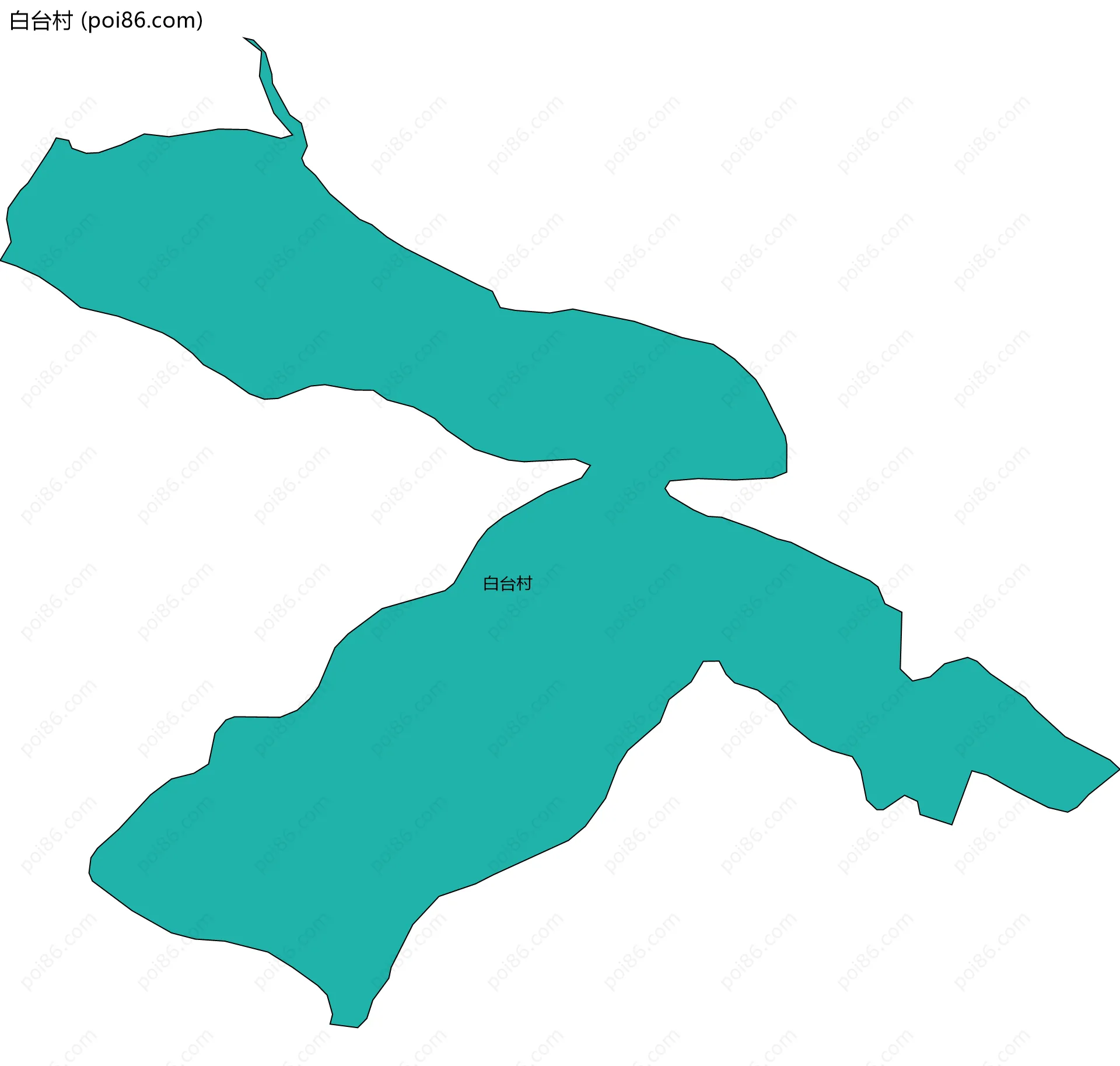 白台村边界地图