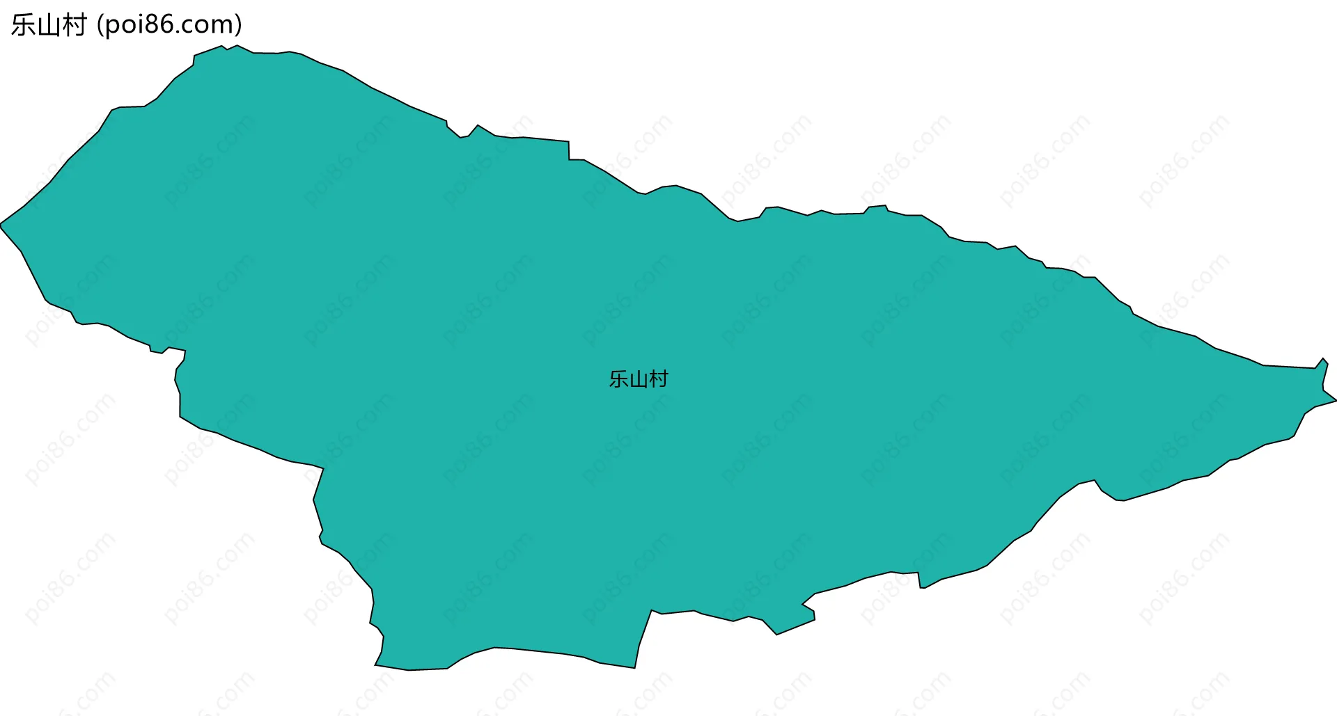 乐山村边界地图