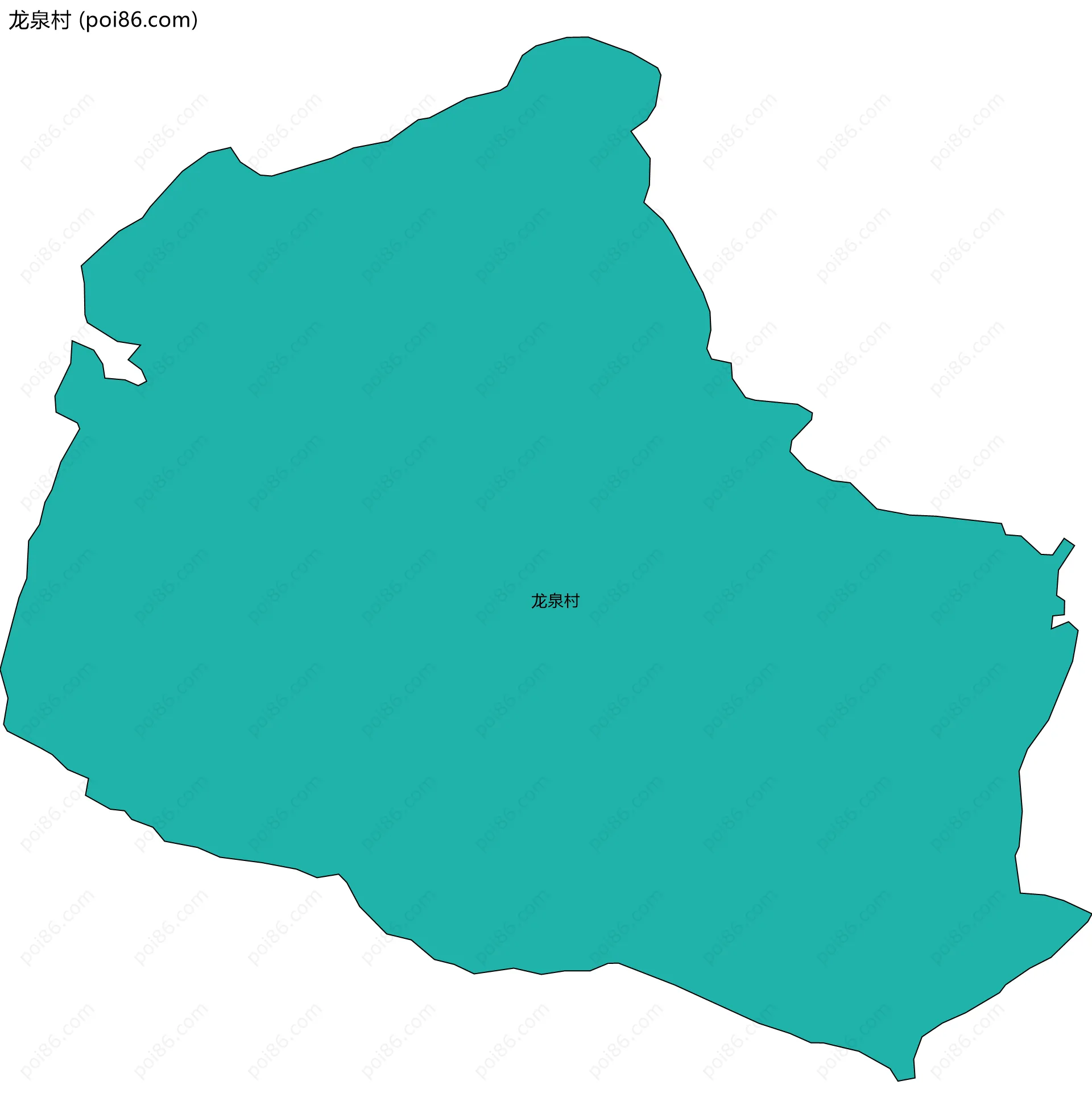龙泉村边界地图