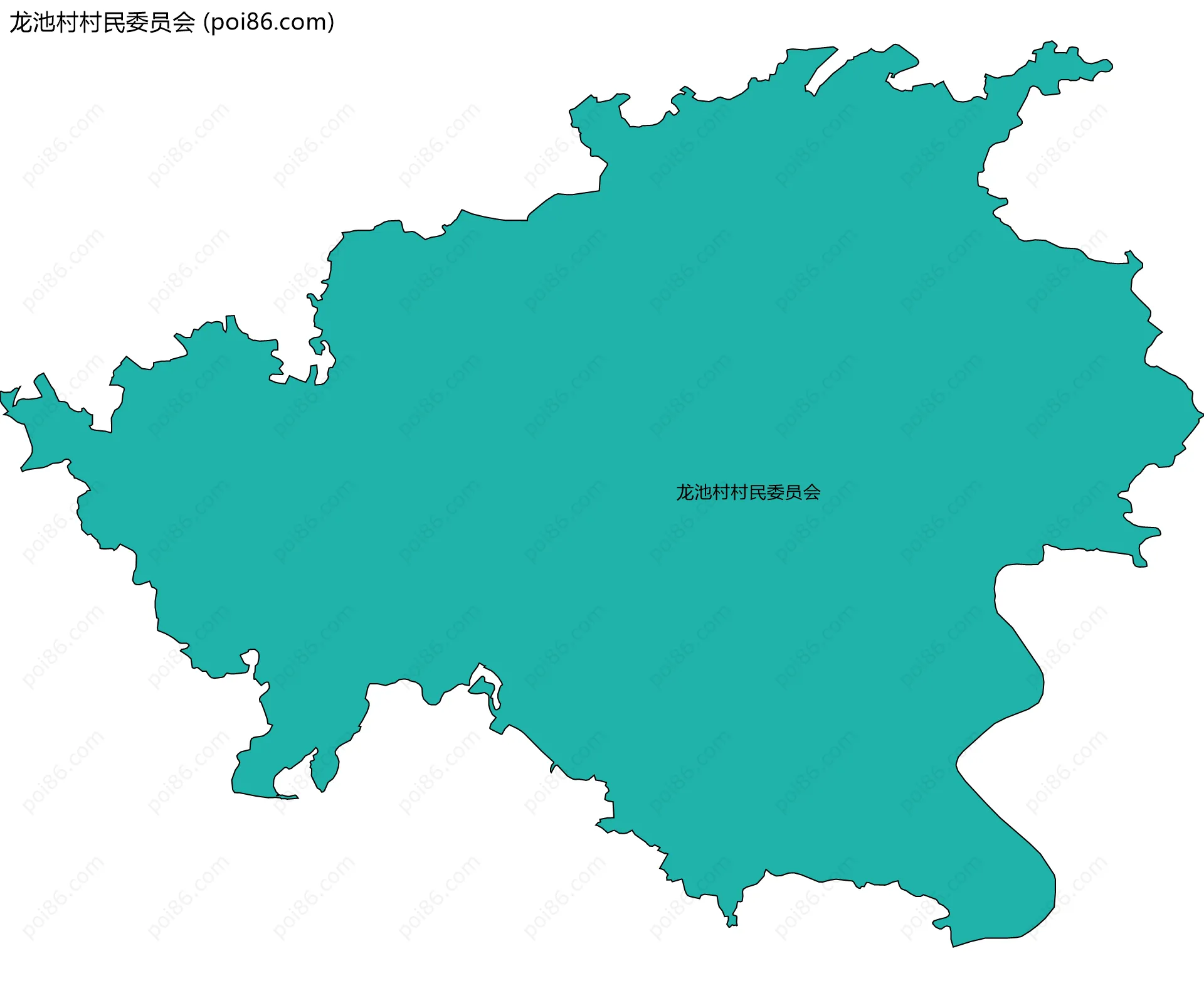 龙池村村民委员会边界地图