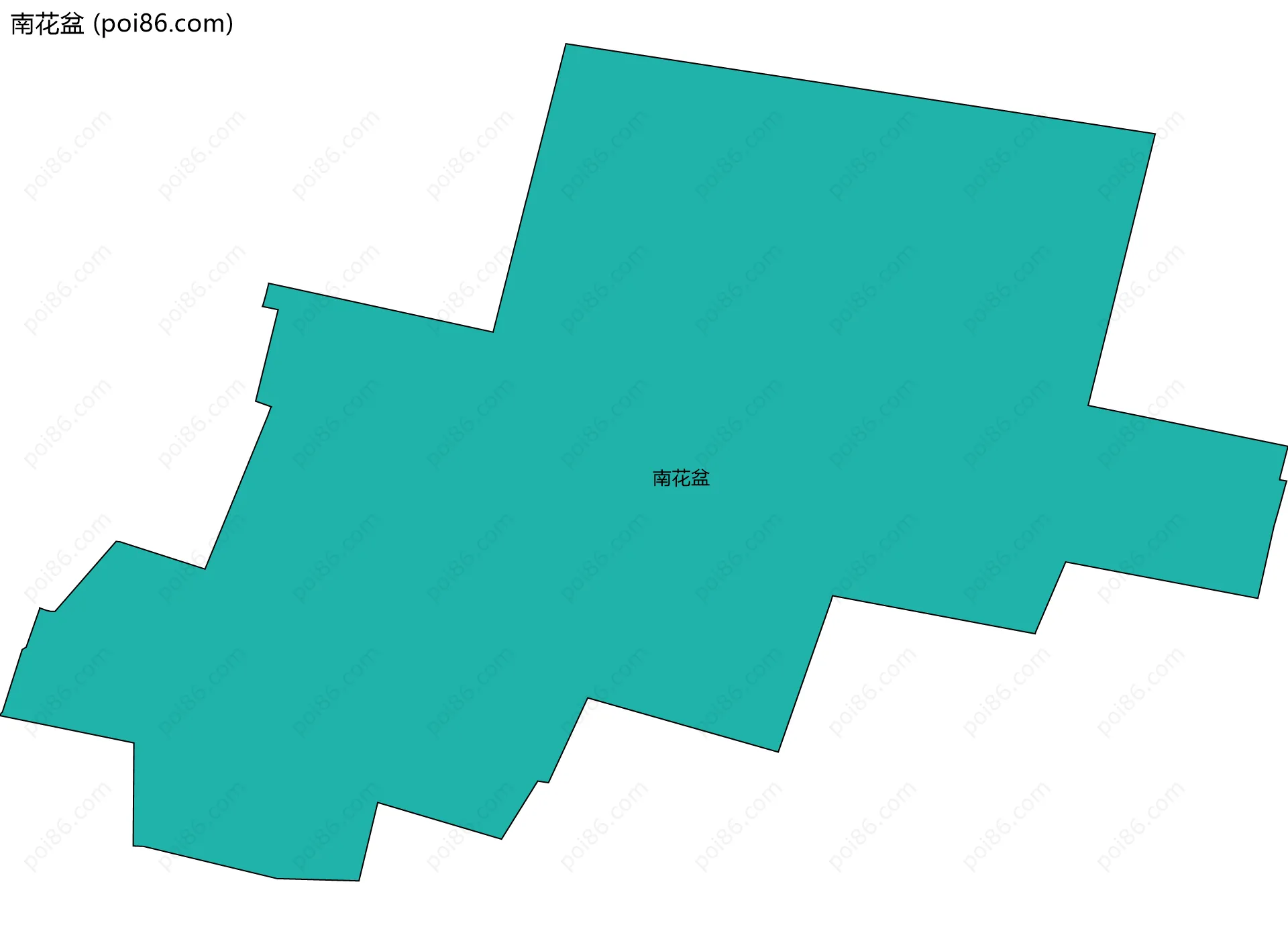 南花盆边界地图