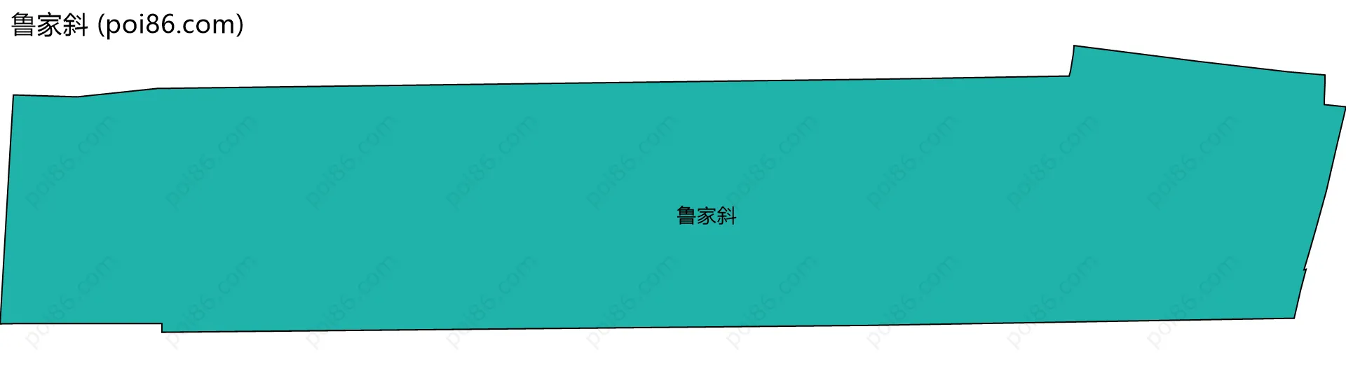 鲁家斜边界地图