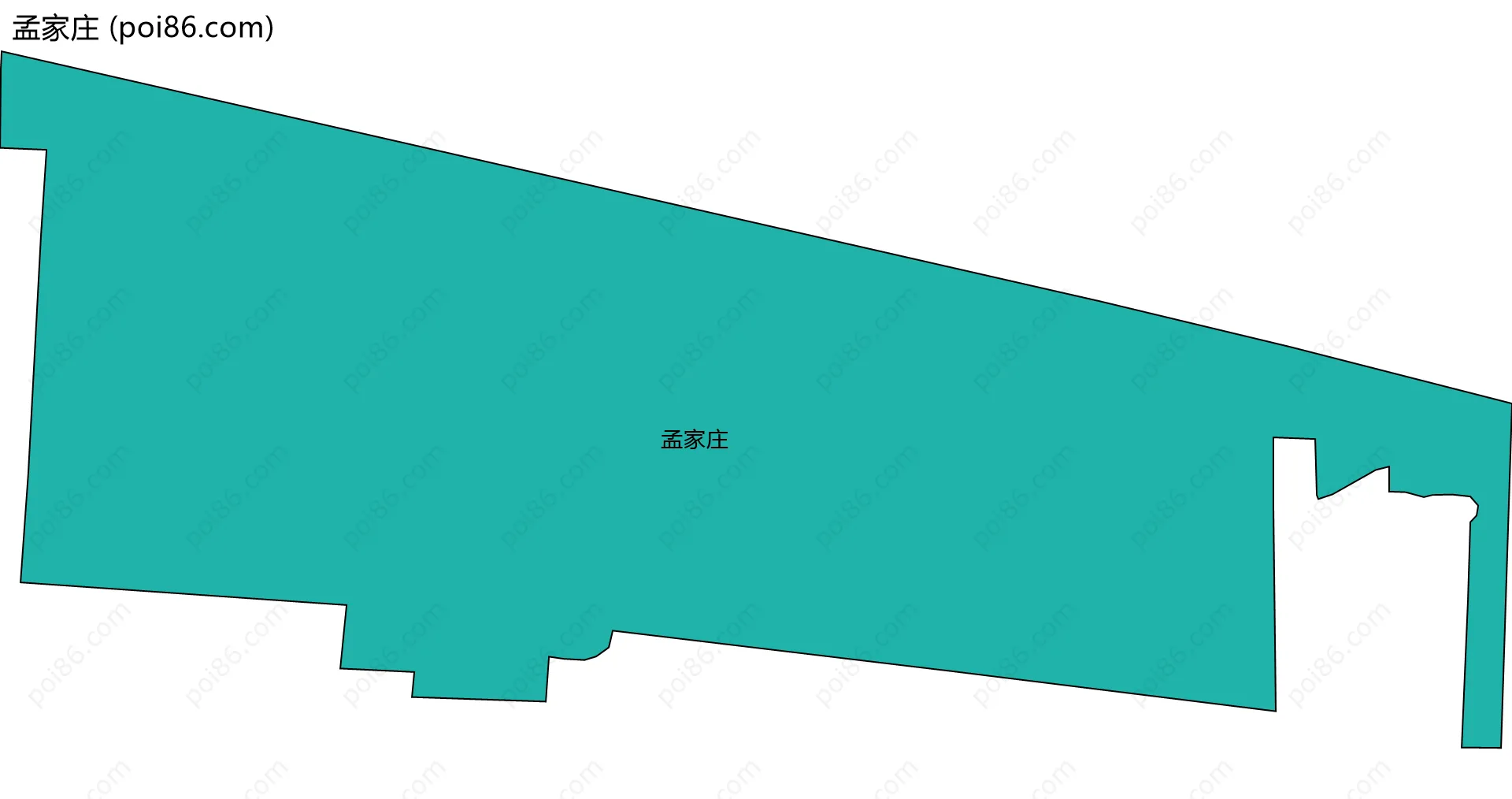 孟家庄边界地图