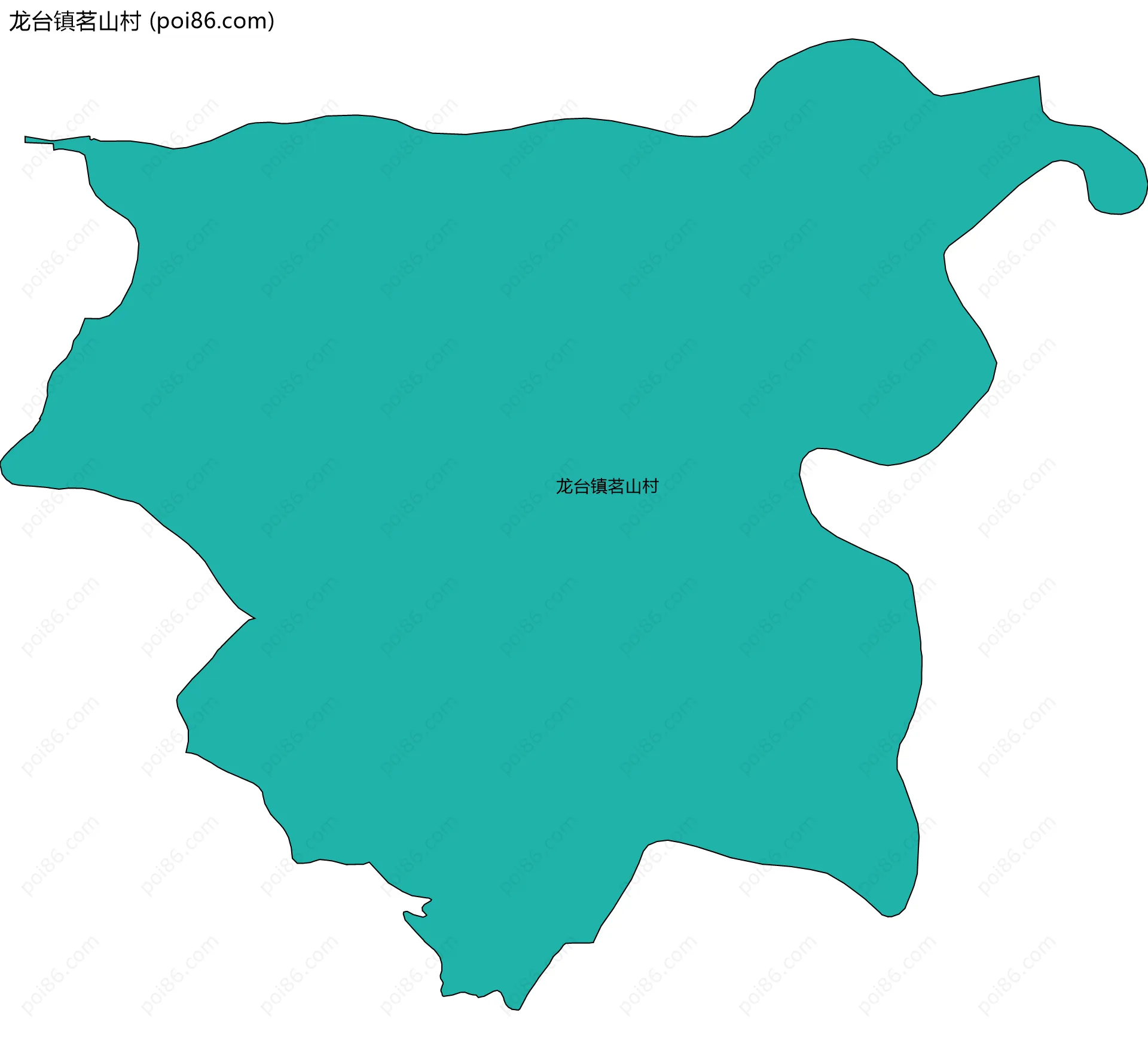 龙台镇茗山村边界地图