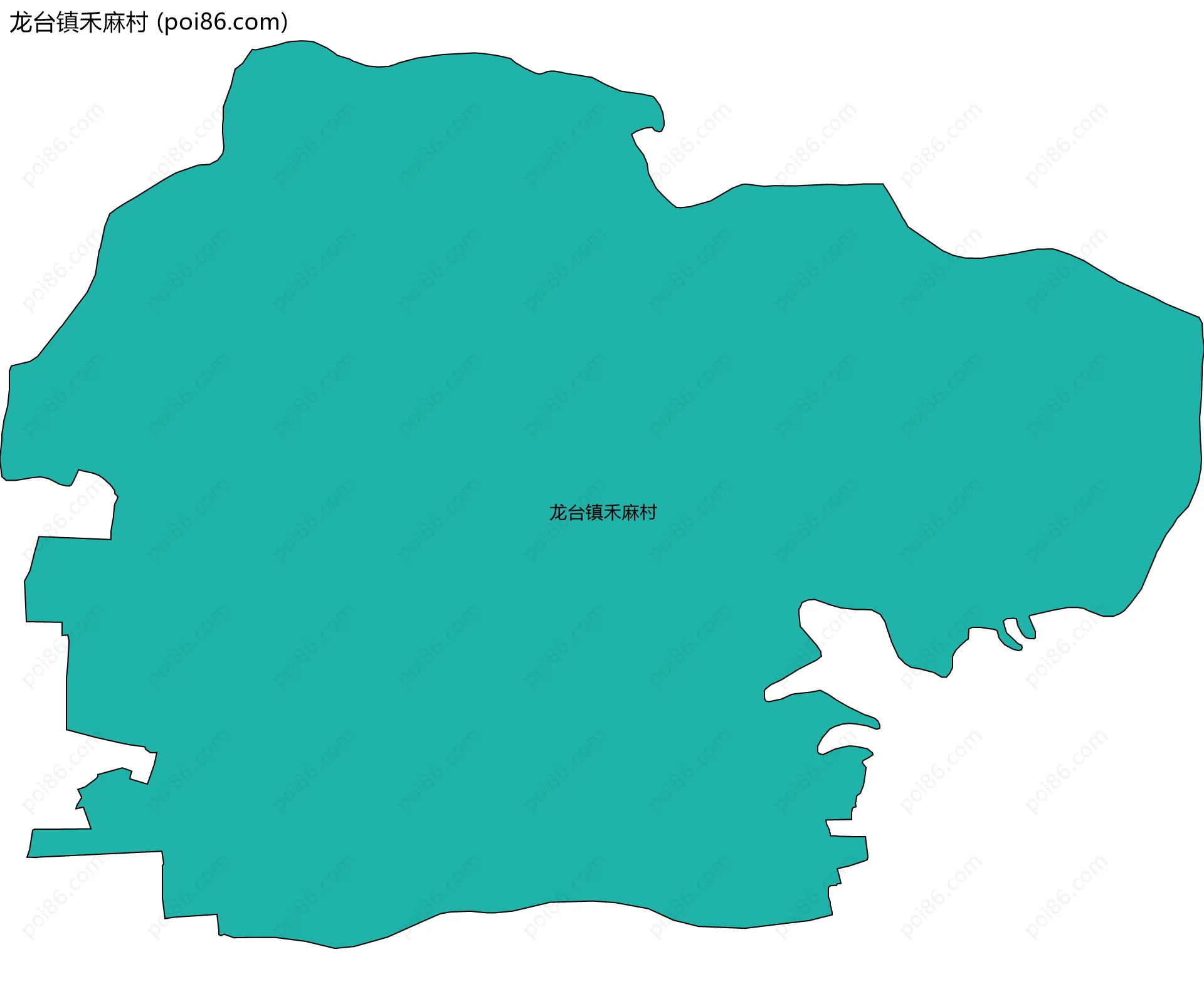 龙台镇禾麻村边界地图