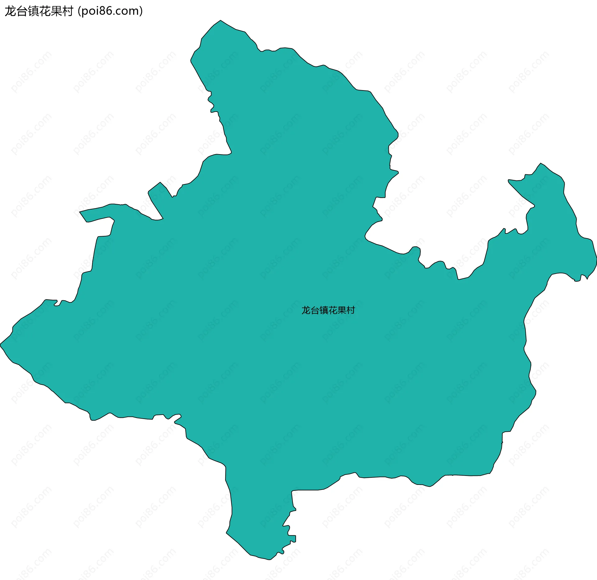 龙台镇花果村边界地图