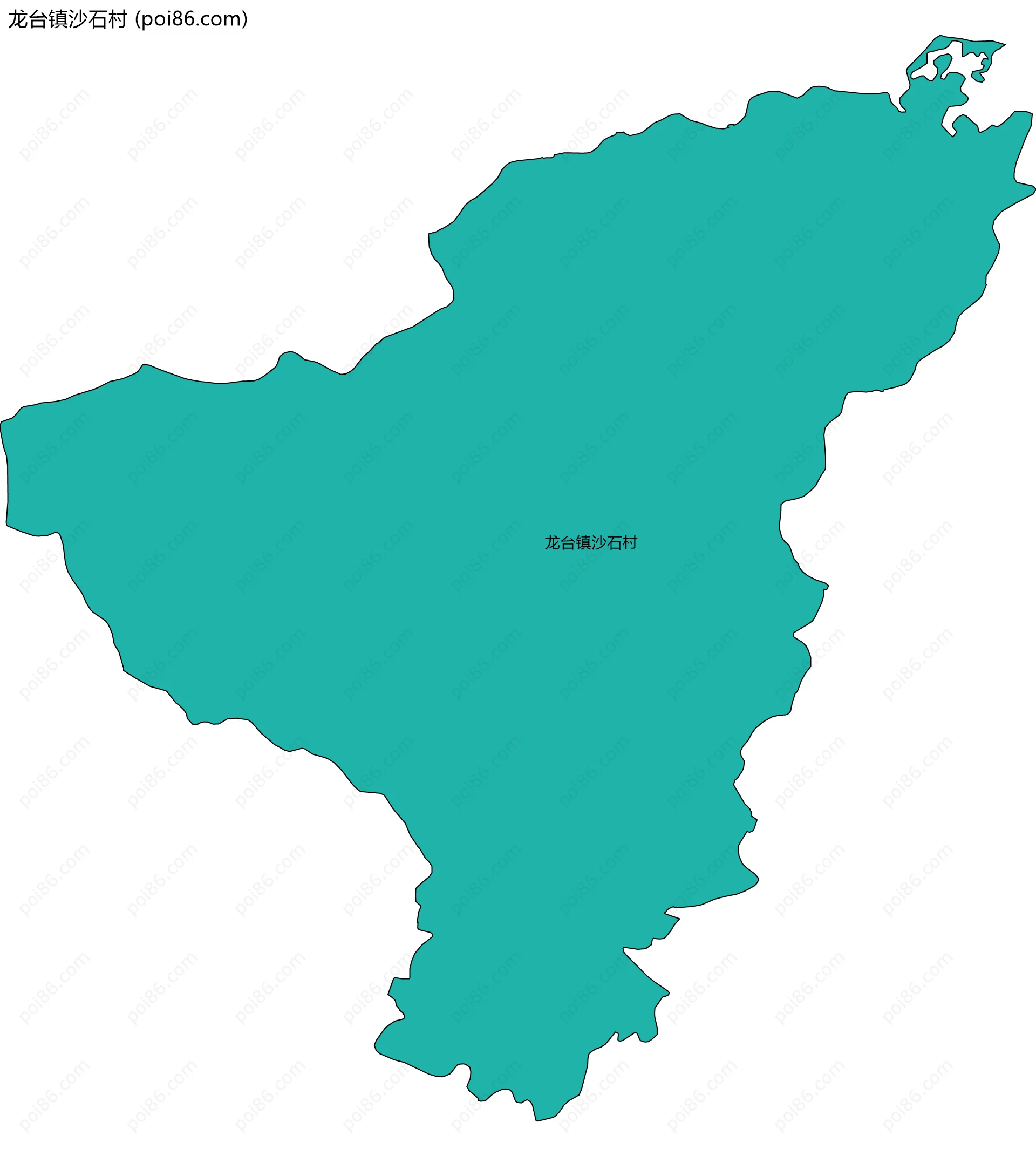 龙台镇沙石村边界地图