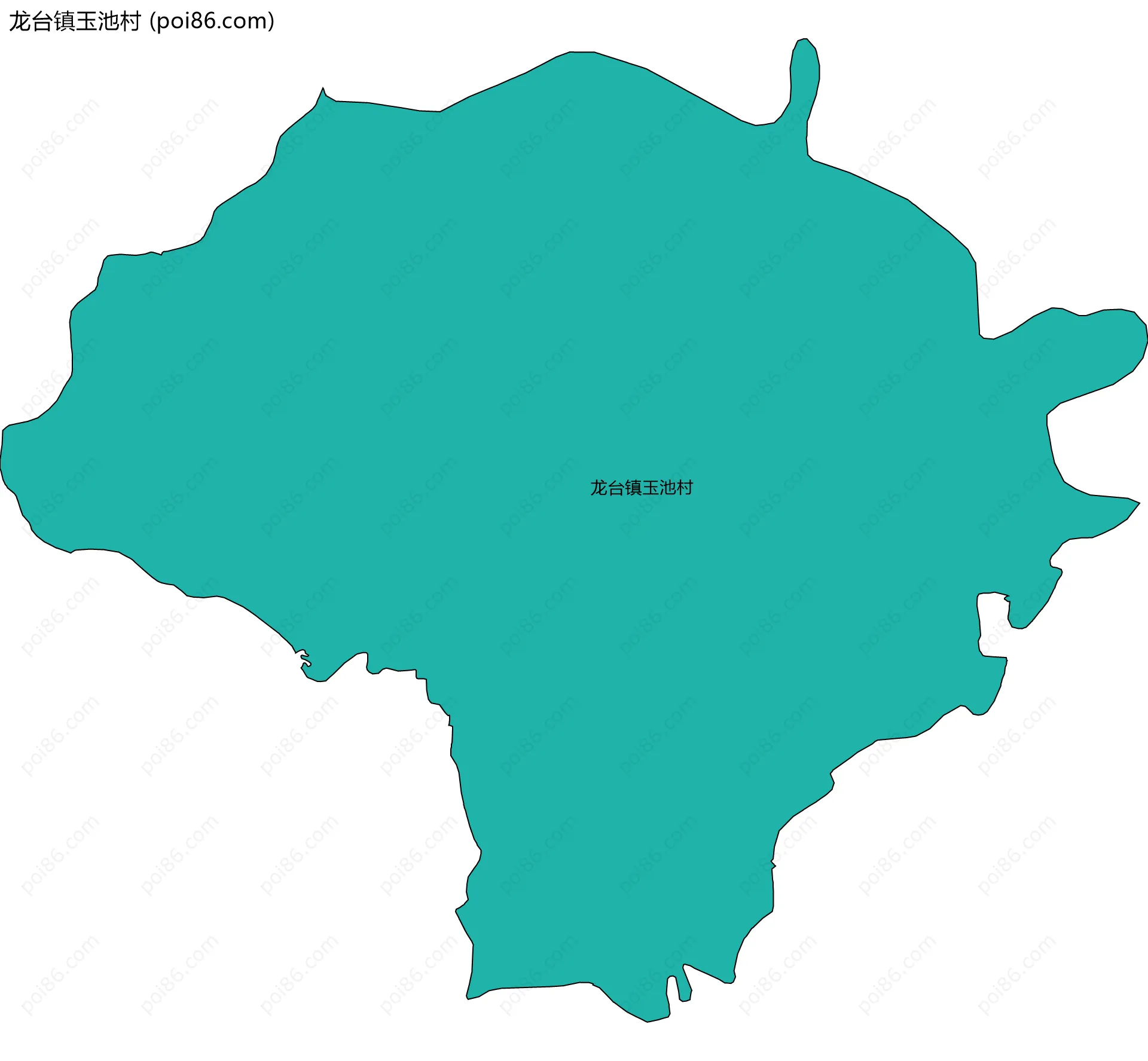 龙台镇玉池村边界地图