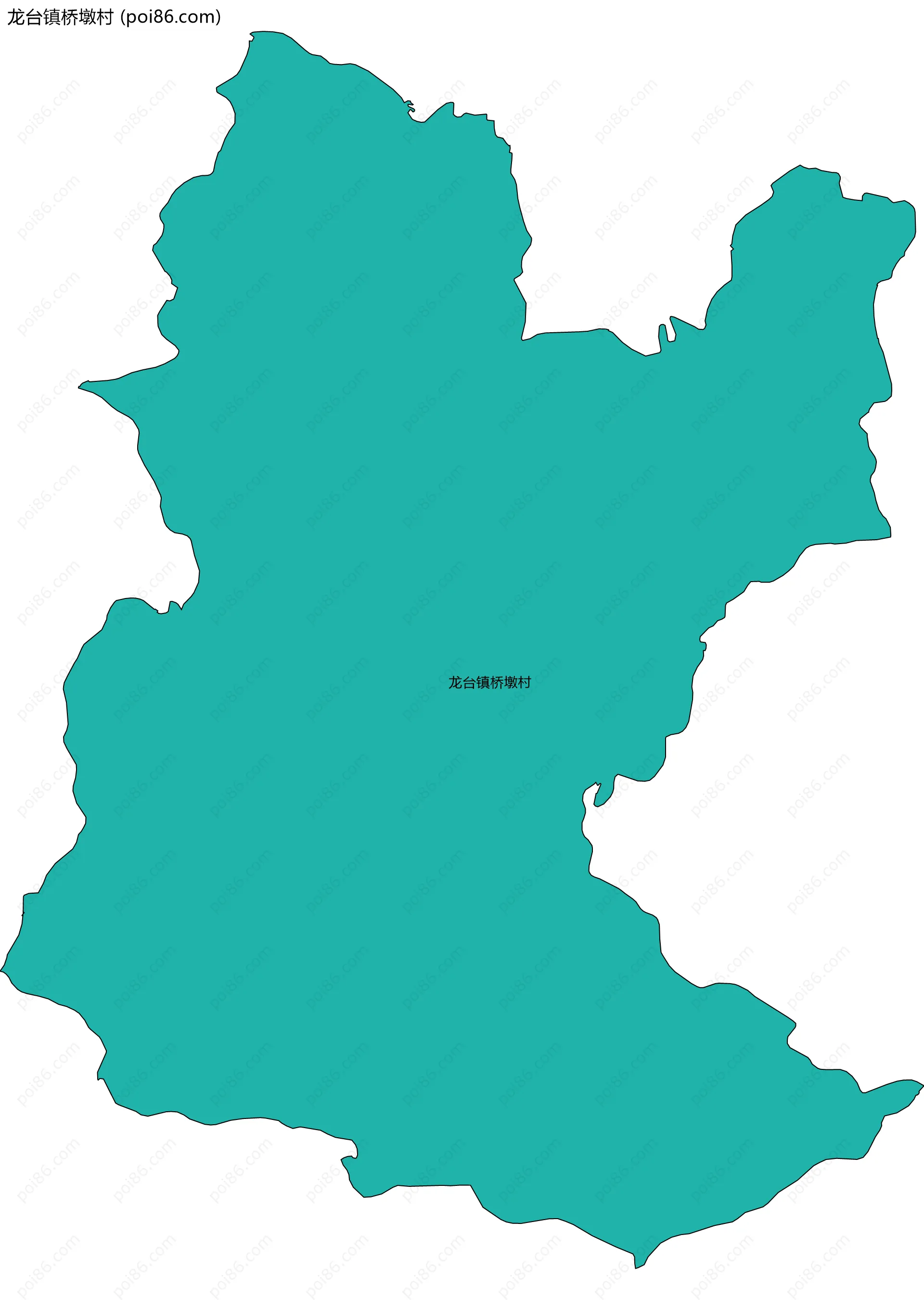 龙台镇桥墩村边界地图