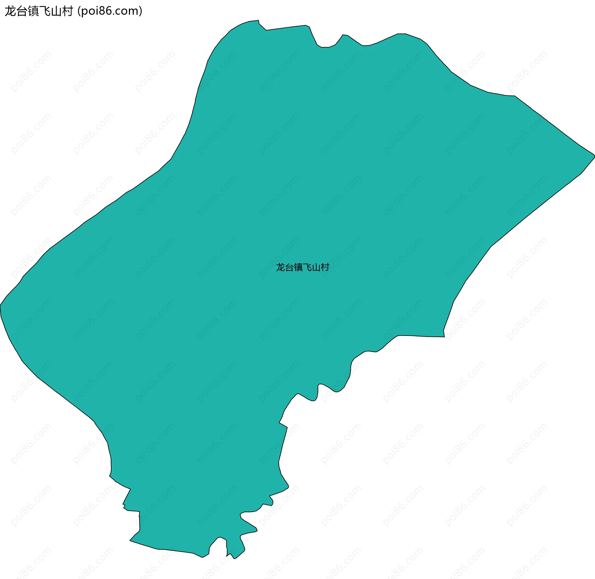 龙台镇飞山村边界地图