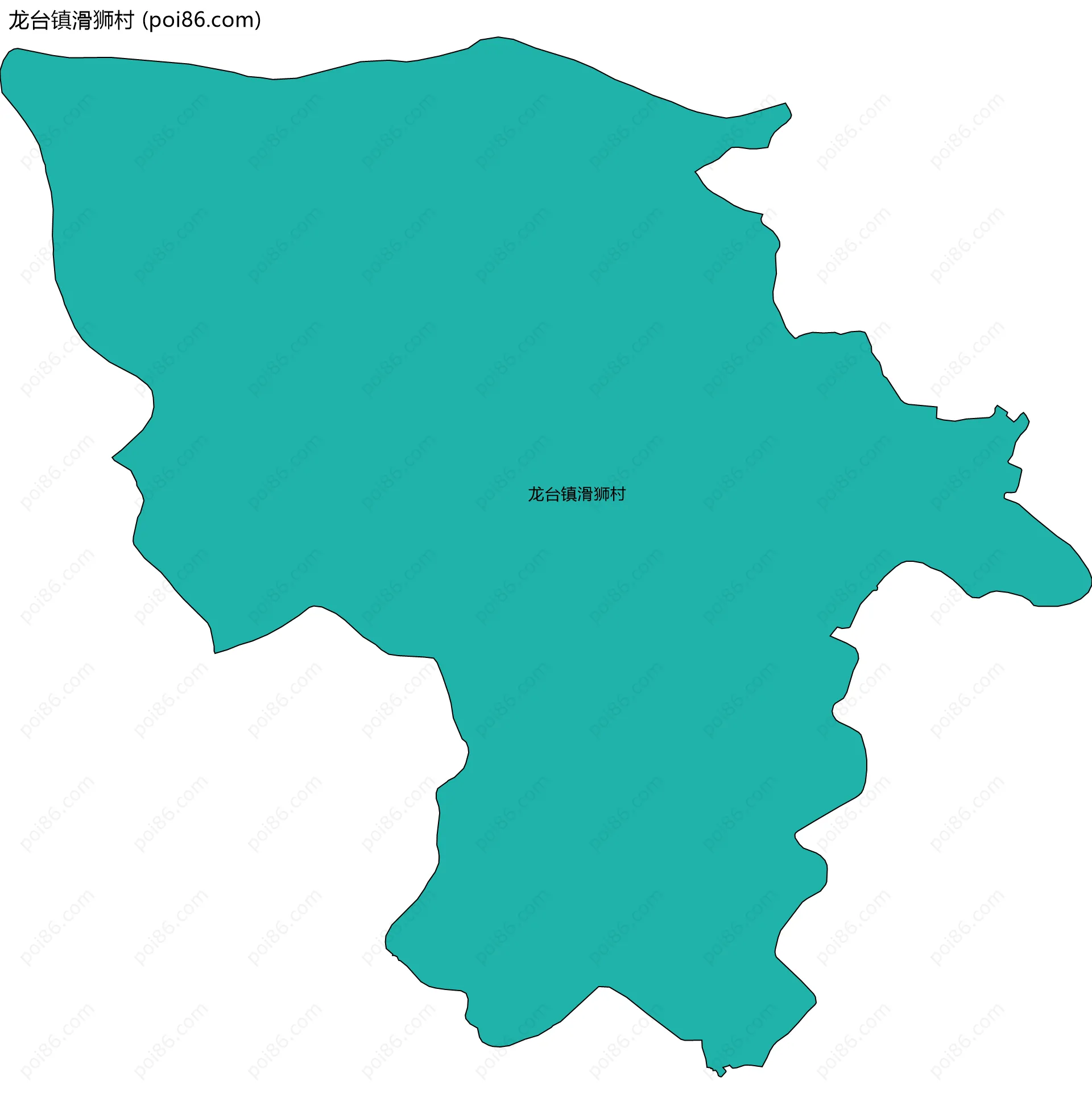 龙台镇滑狮村边界地图