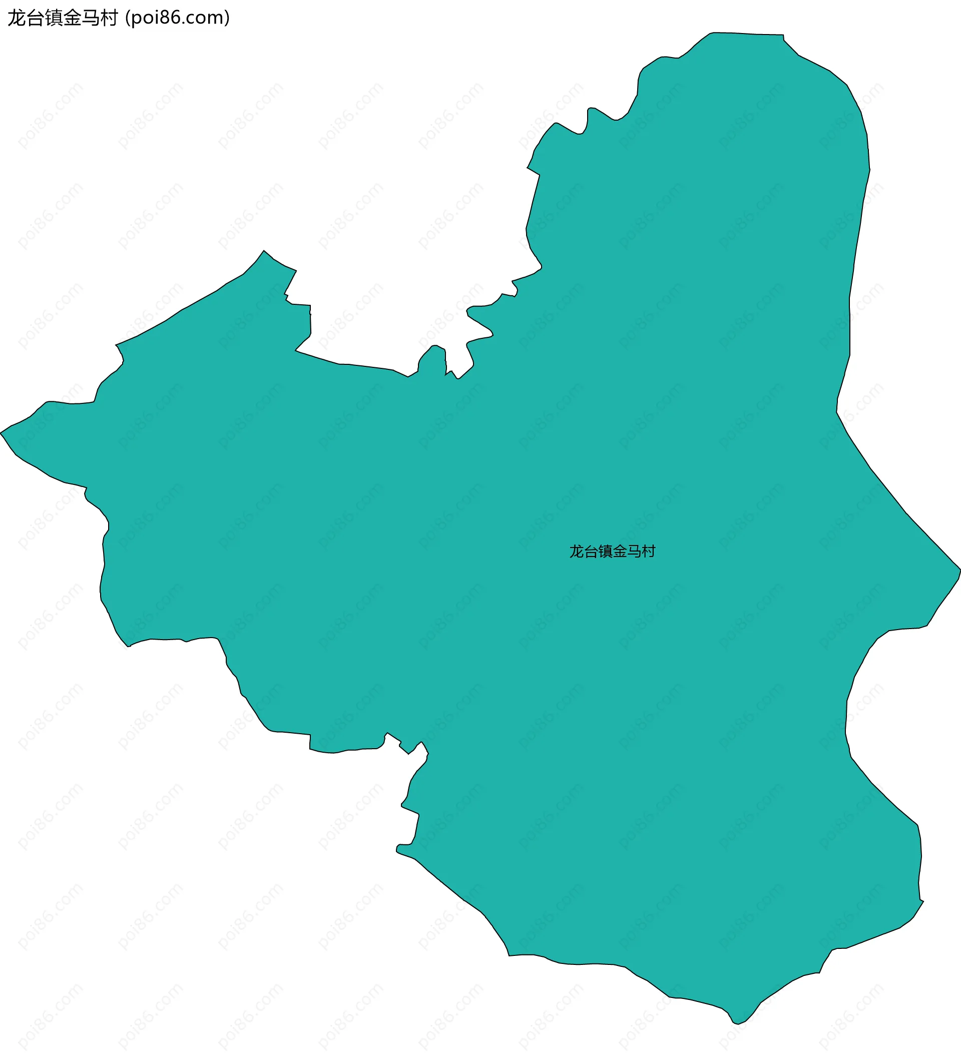 龙台镇金马村边界地图