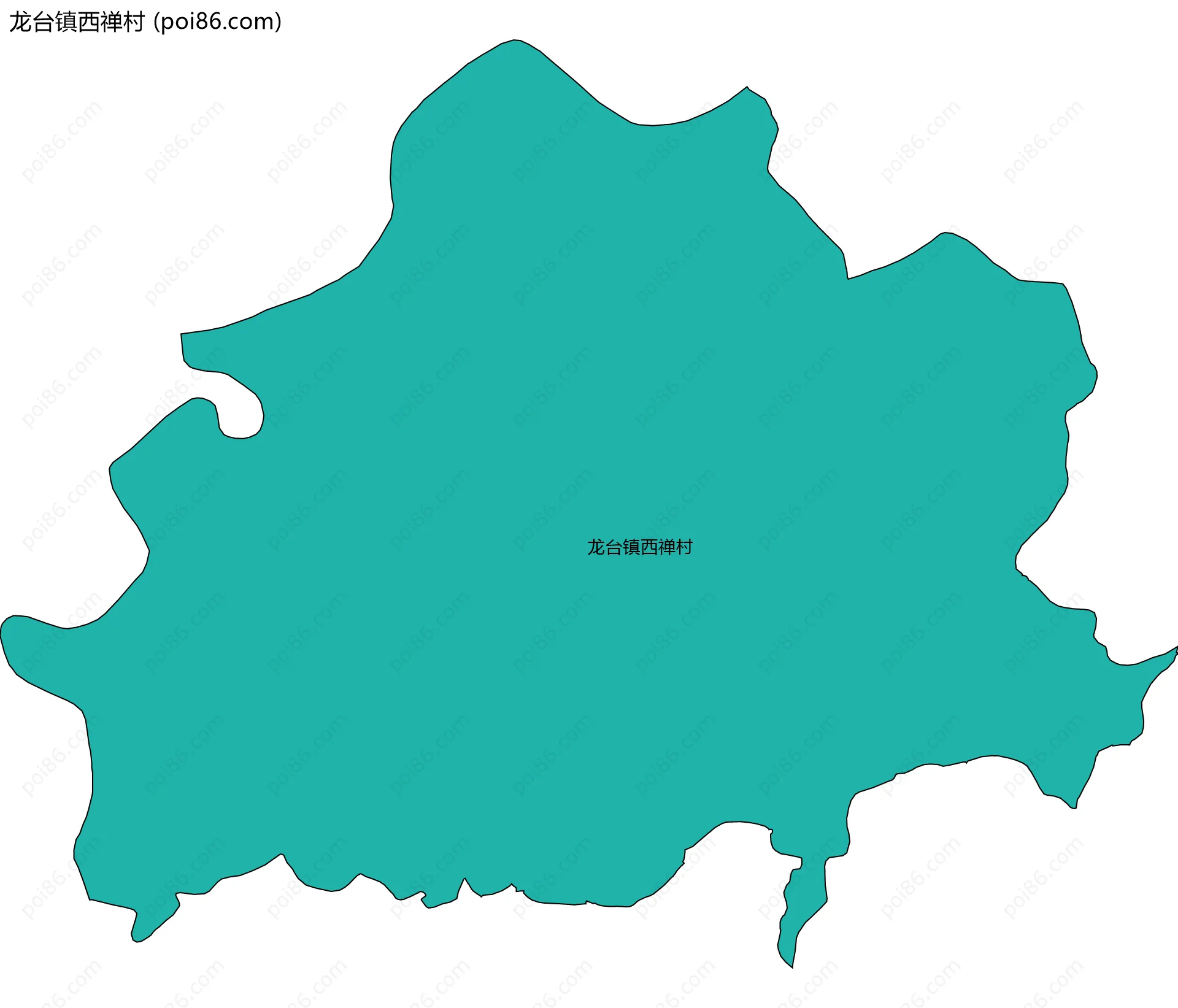 龙台镇西禅村边界地图
