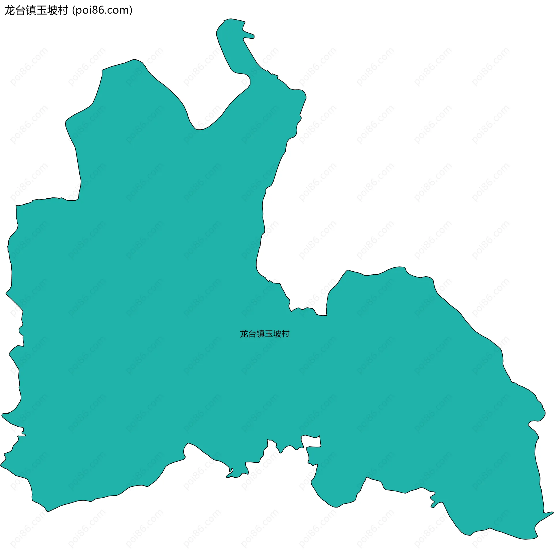 龙台镇玉坡村边界地图