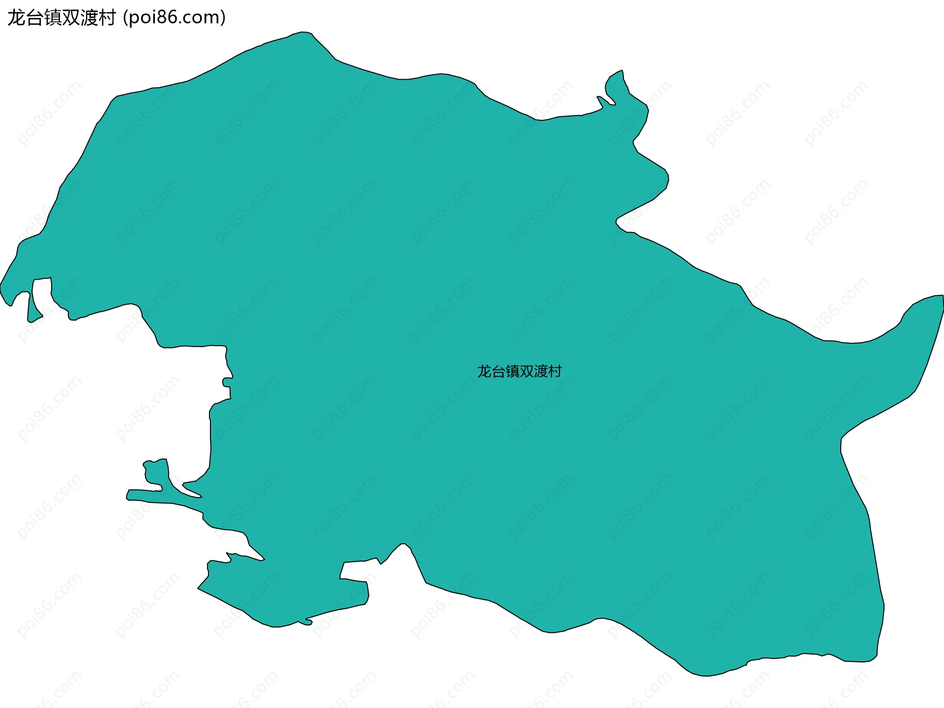 龙台镇双渡村边界地图