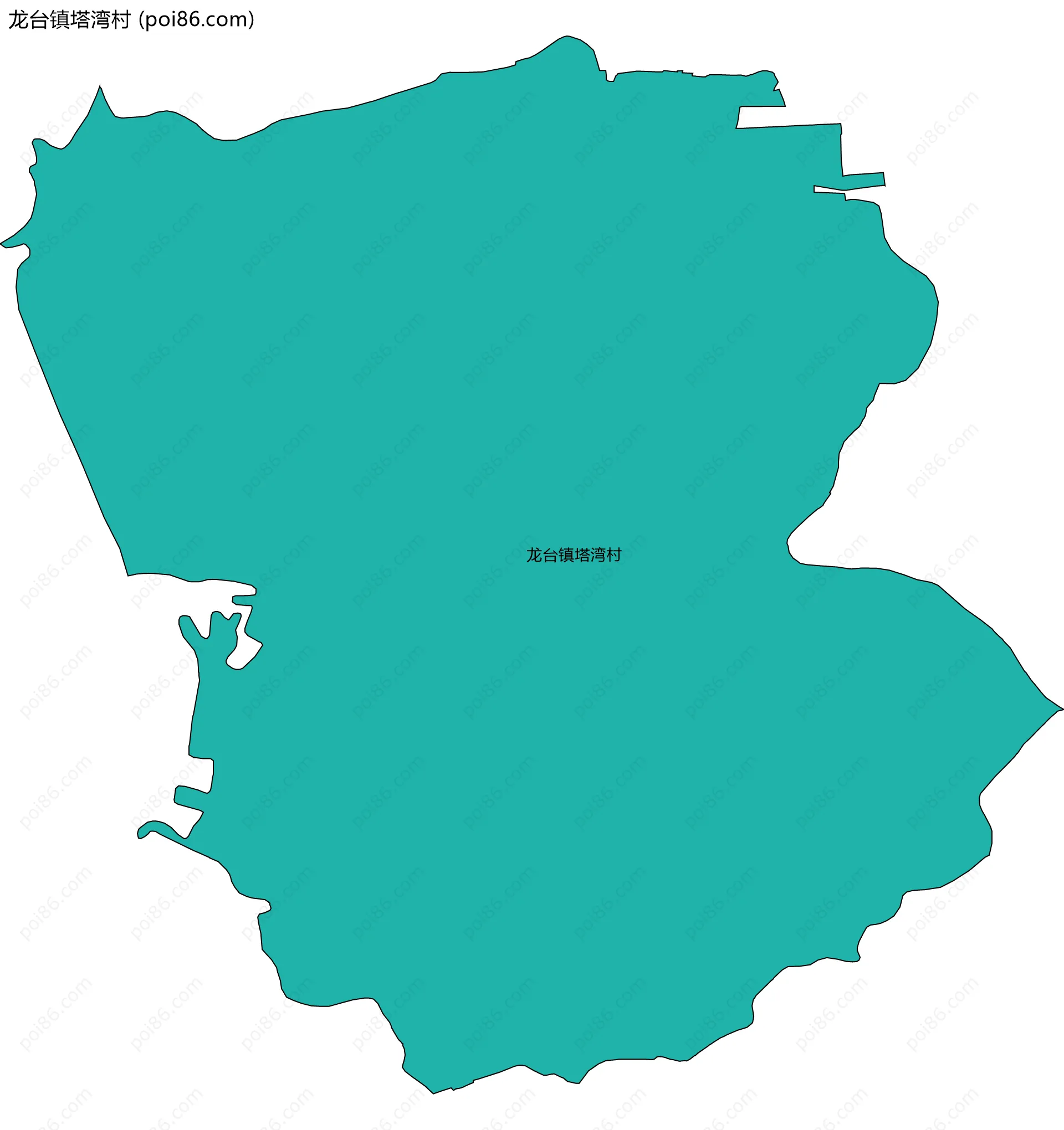 龙台镇塔湾村边界地图