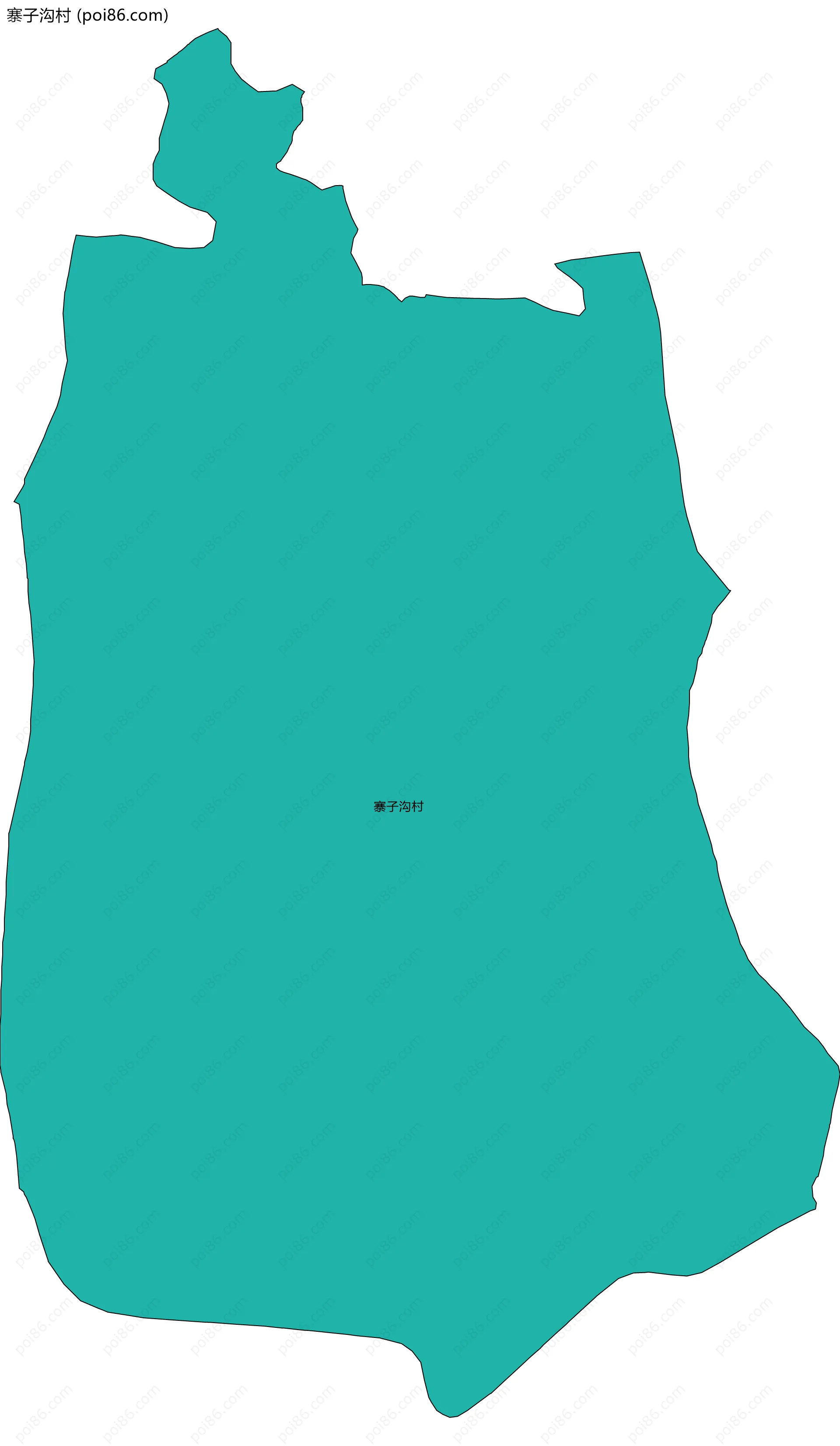 寨子沟村边界地图