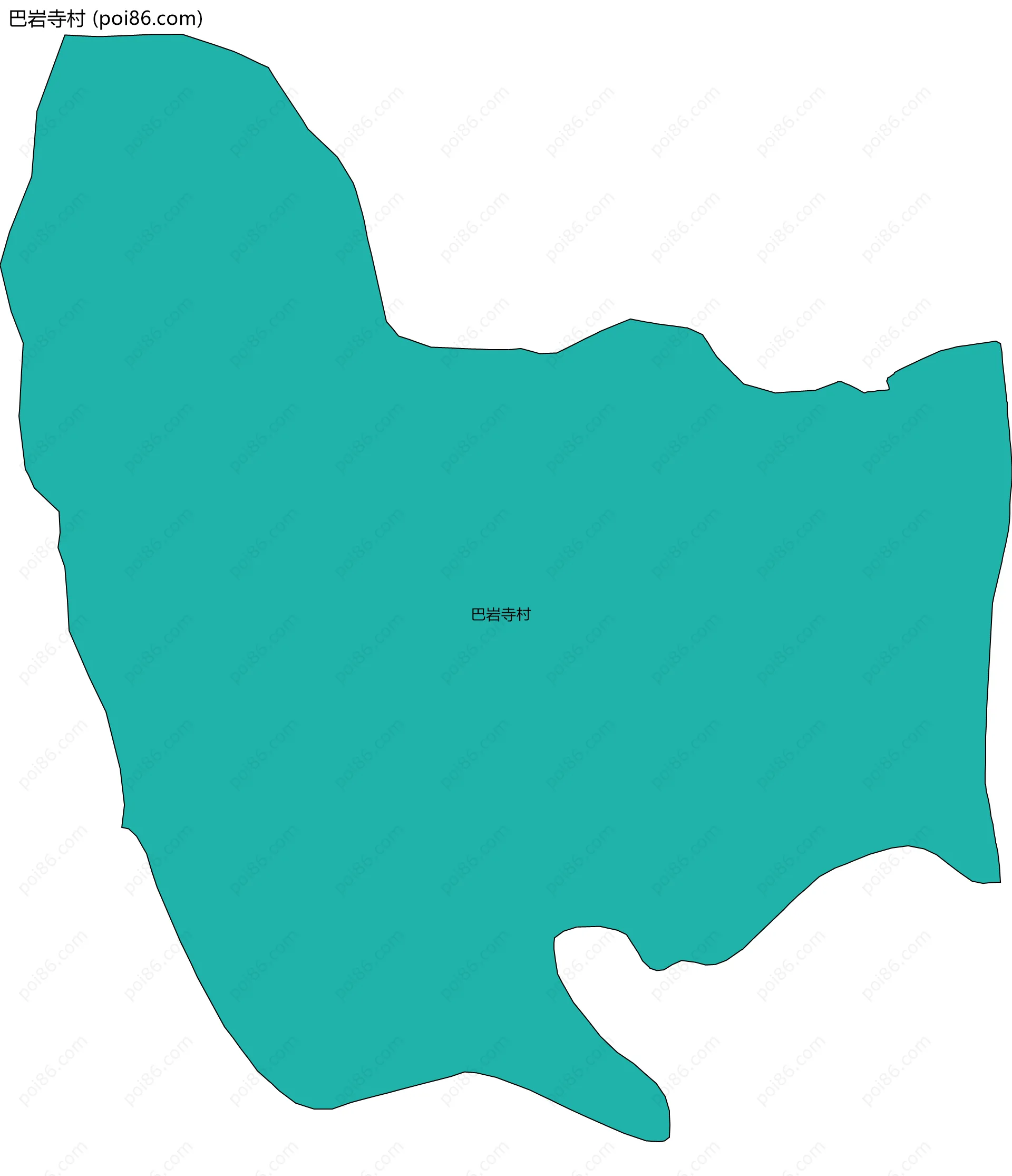 巴岩寺村边界地图