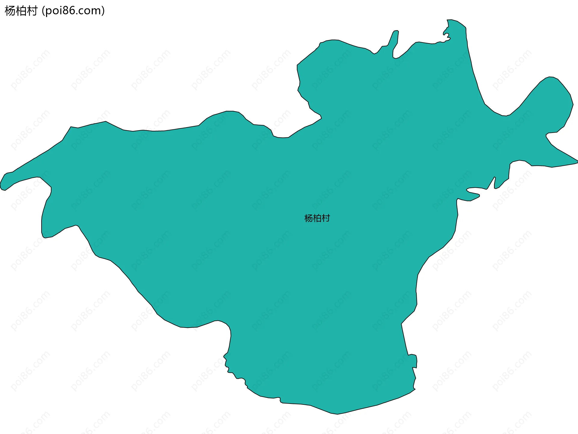 杨柏村边界地图