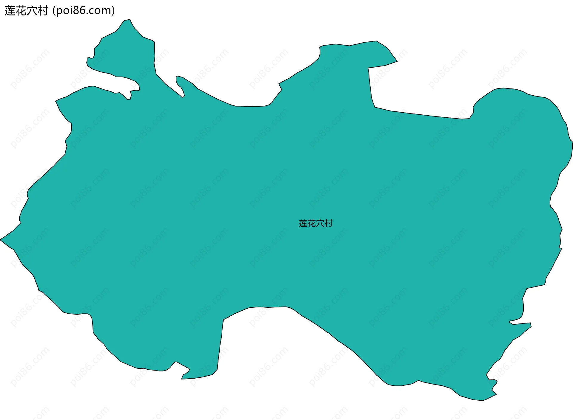 莲花穴村边界地图