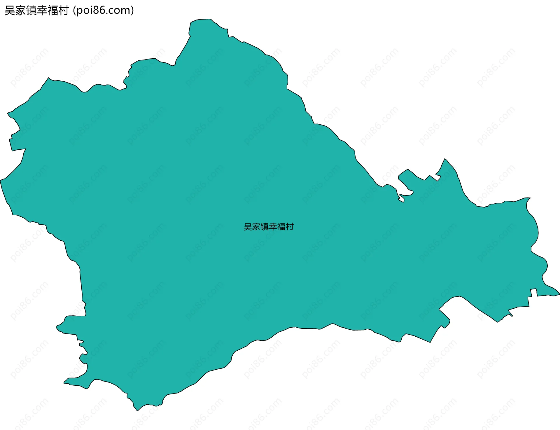 吴家镇幸福村边界地图