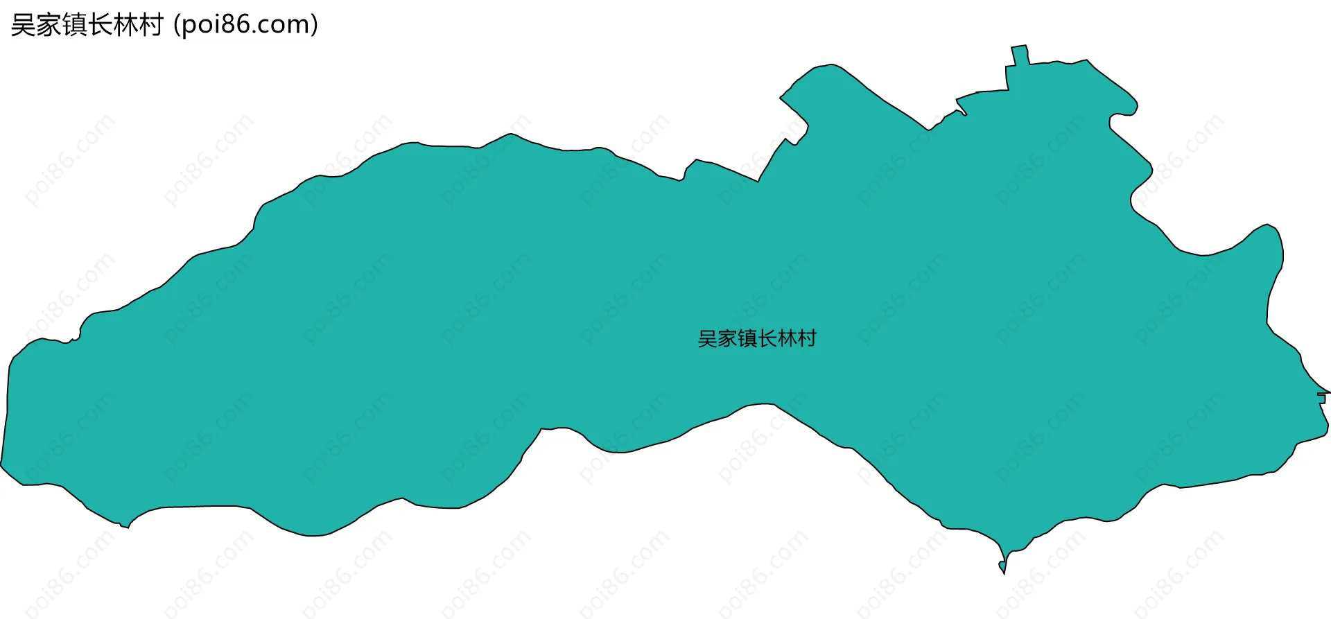 吴家镇长林村边界地图