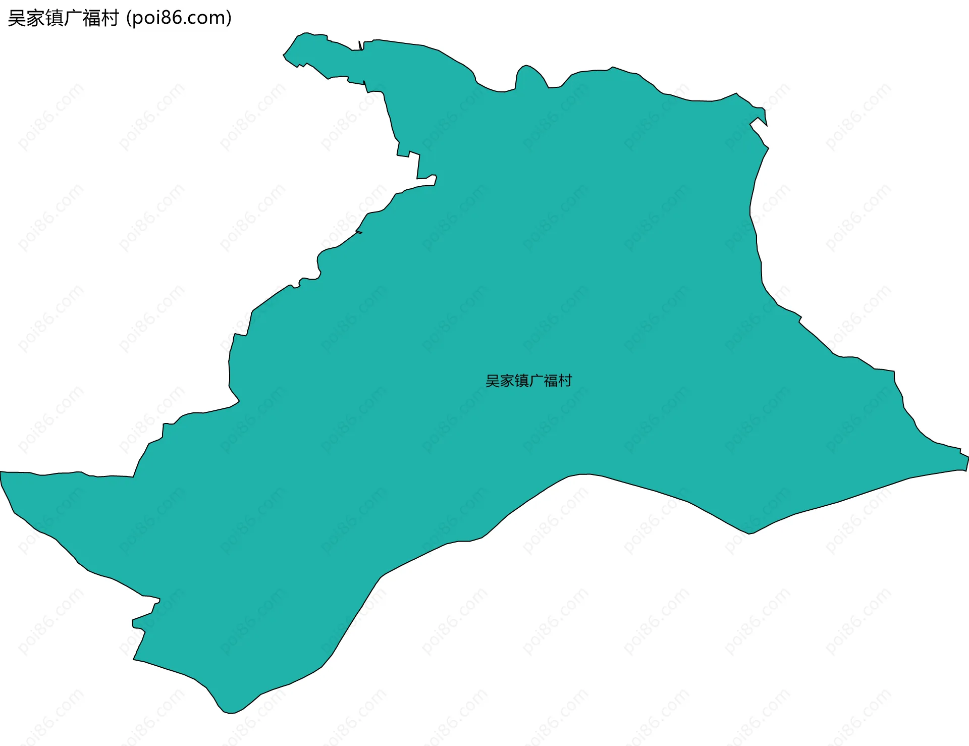 吴家镇广福村边界地图