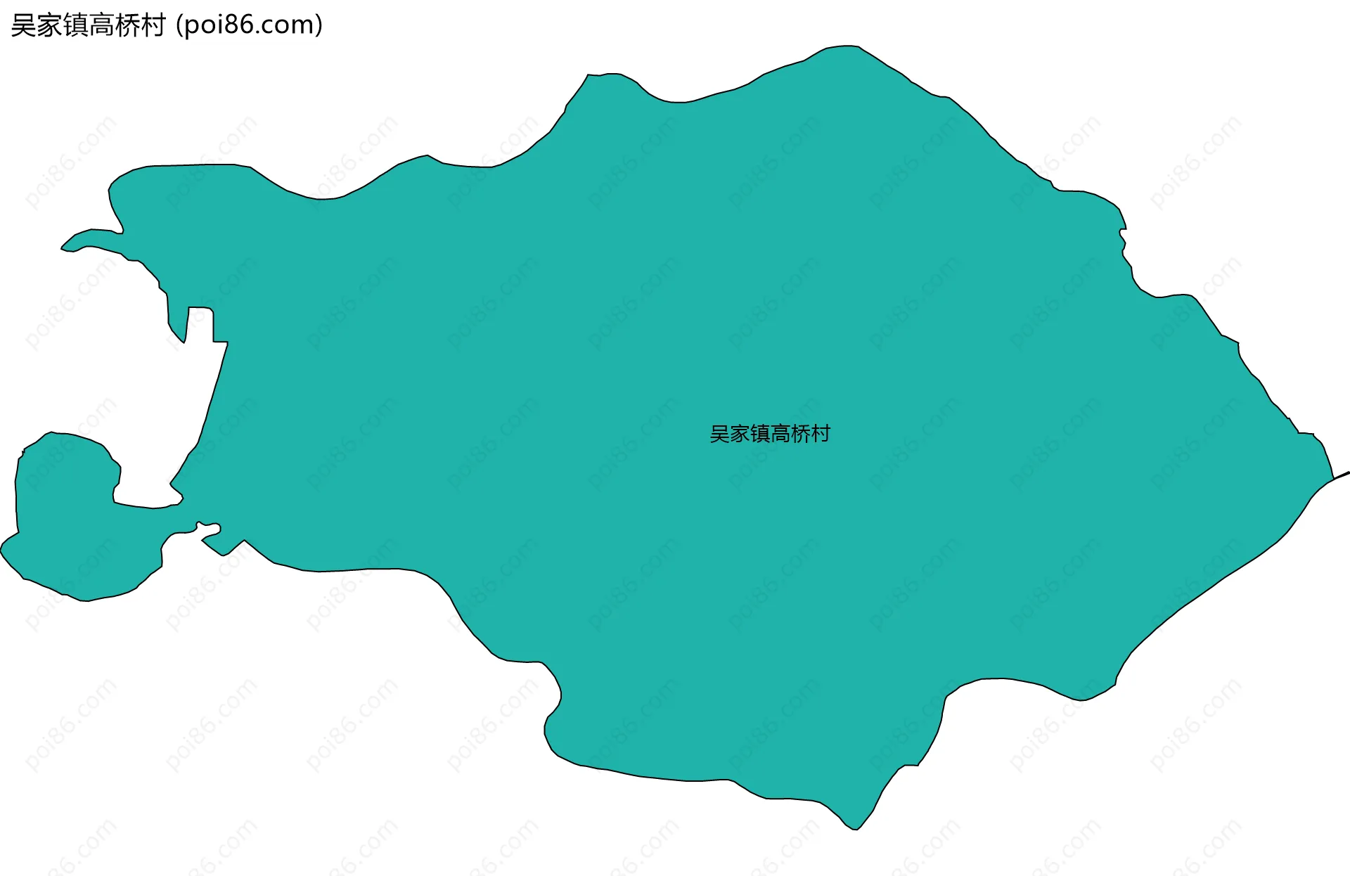 吴家镇高桥村边界地图