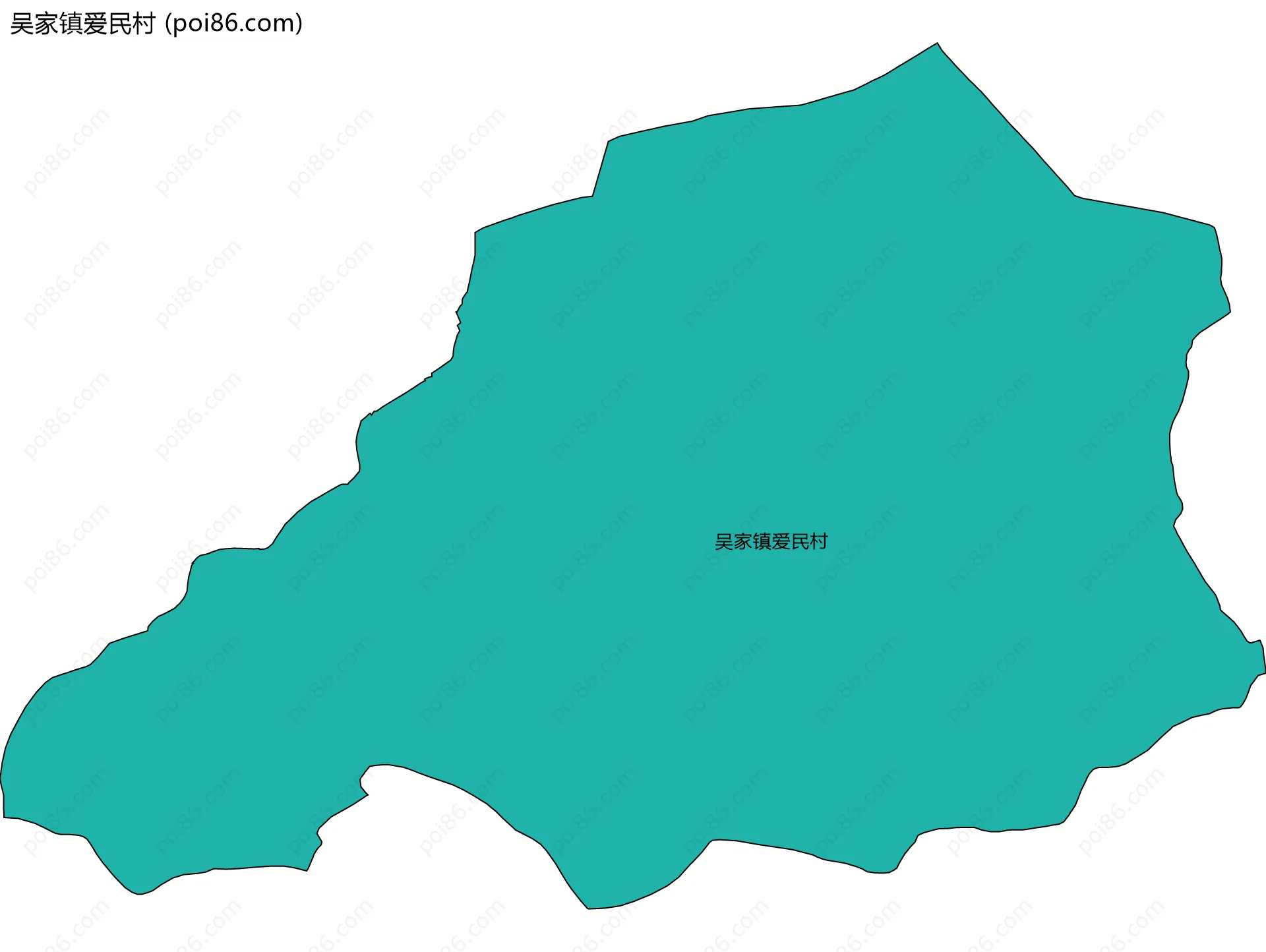 吴家镇爱民村边界地图