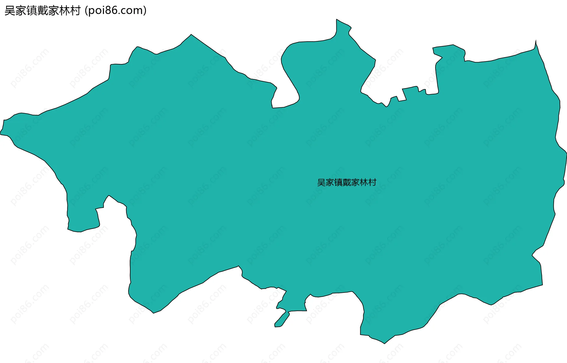 吴家镇戴家林村边界地图