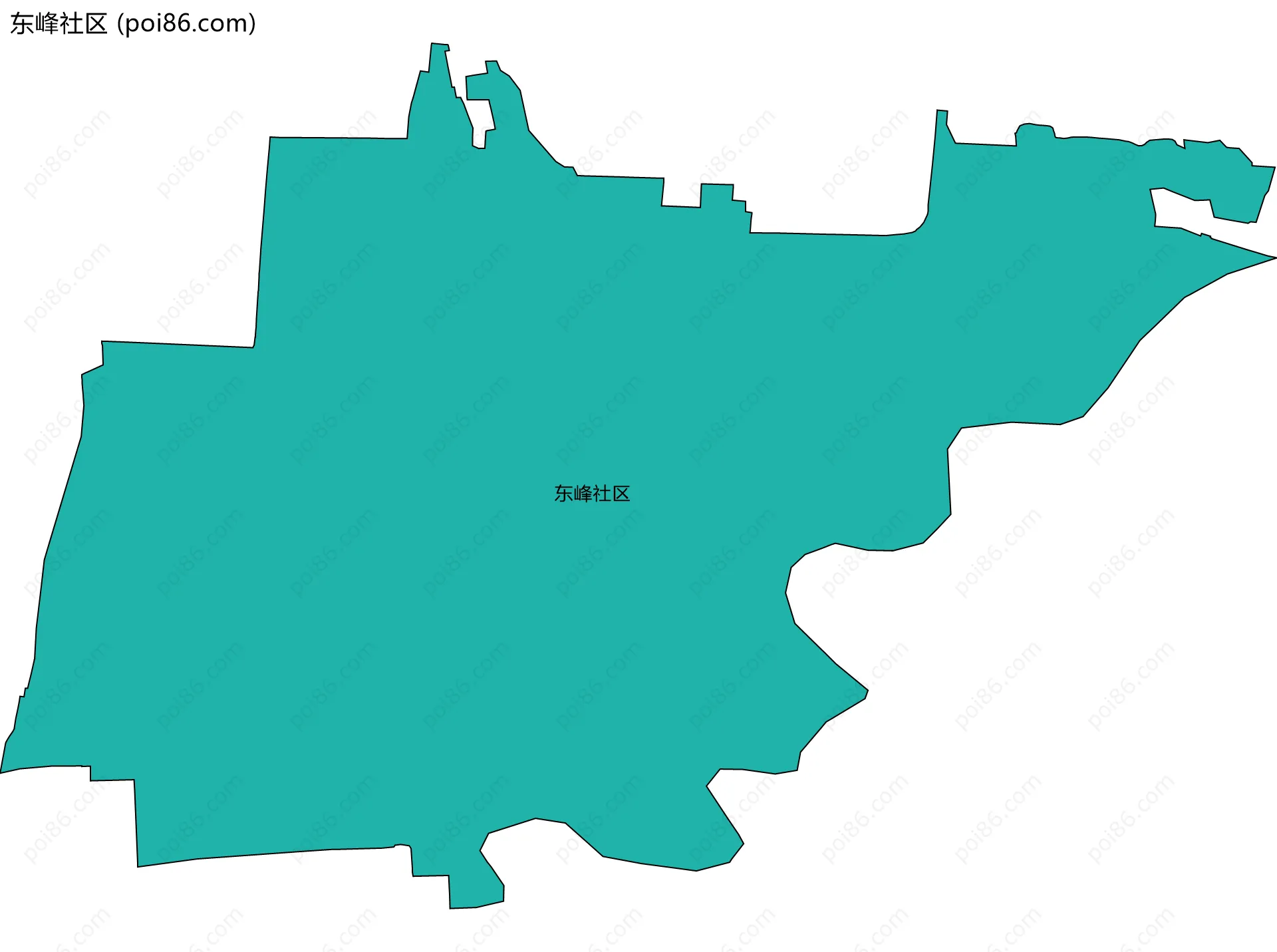东峰社区边界地图