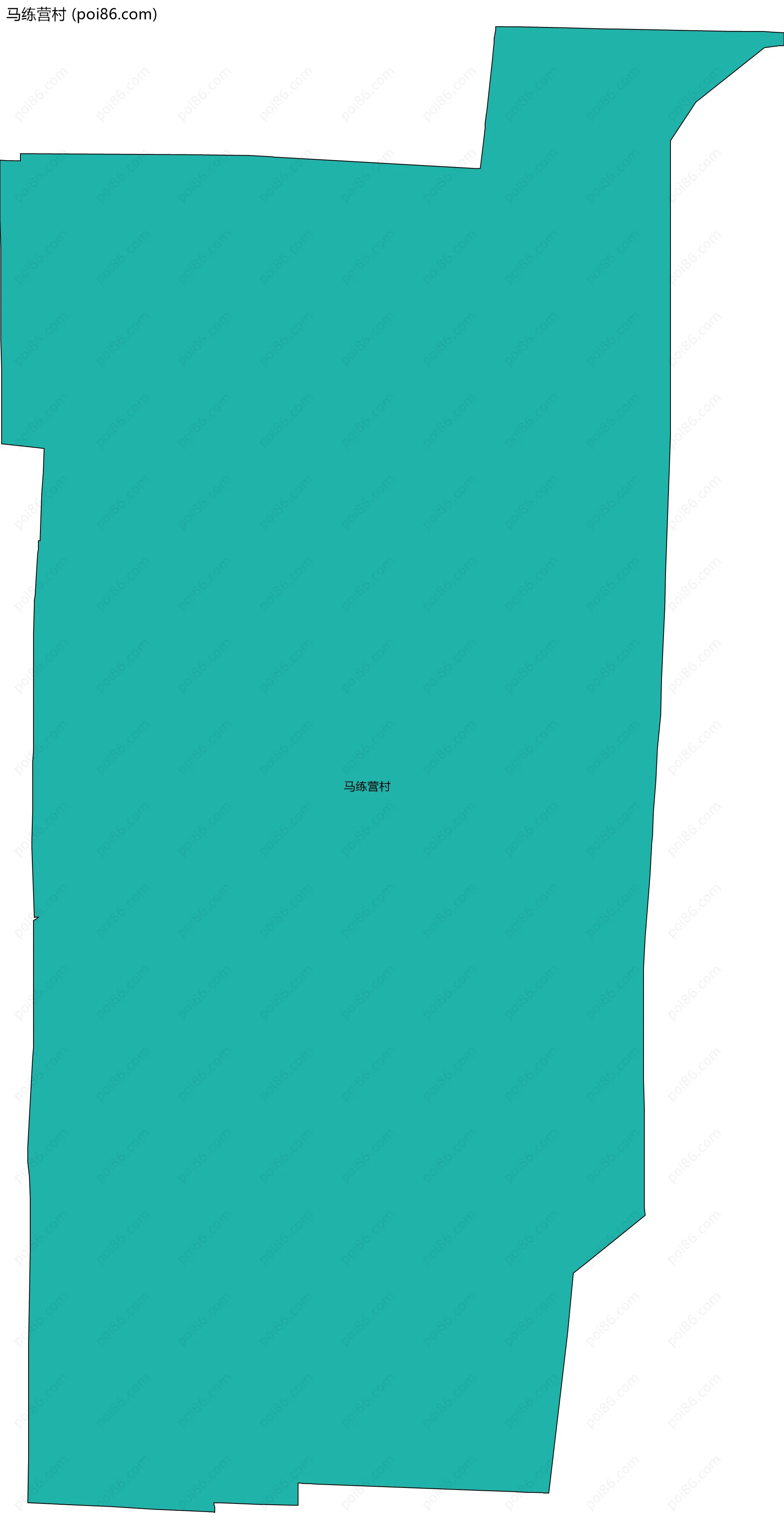 马练营村边界地图