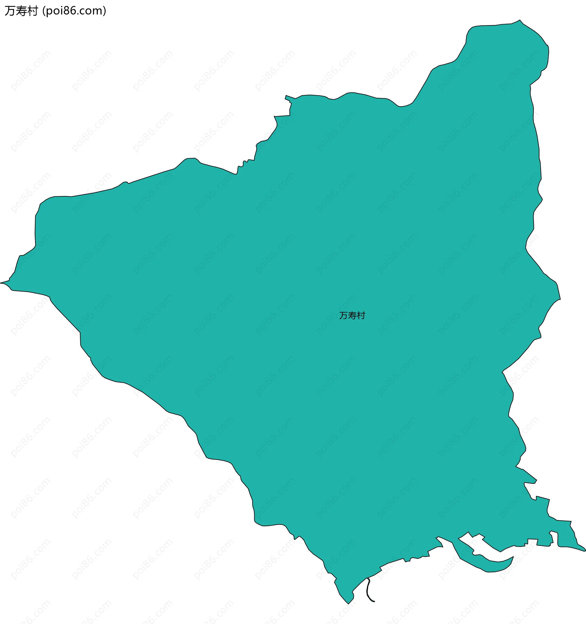万寿村边界地图