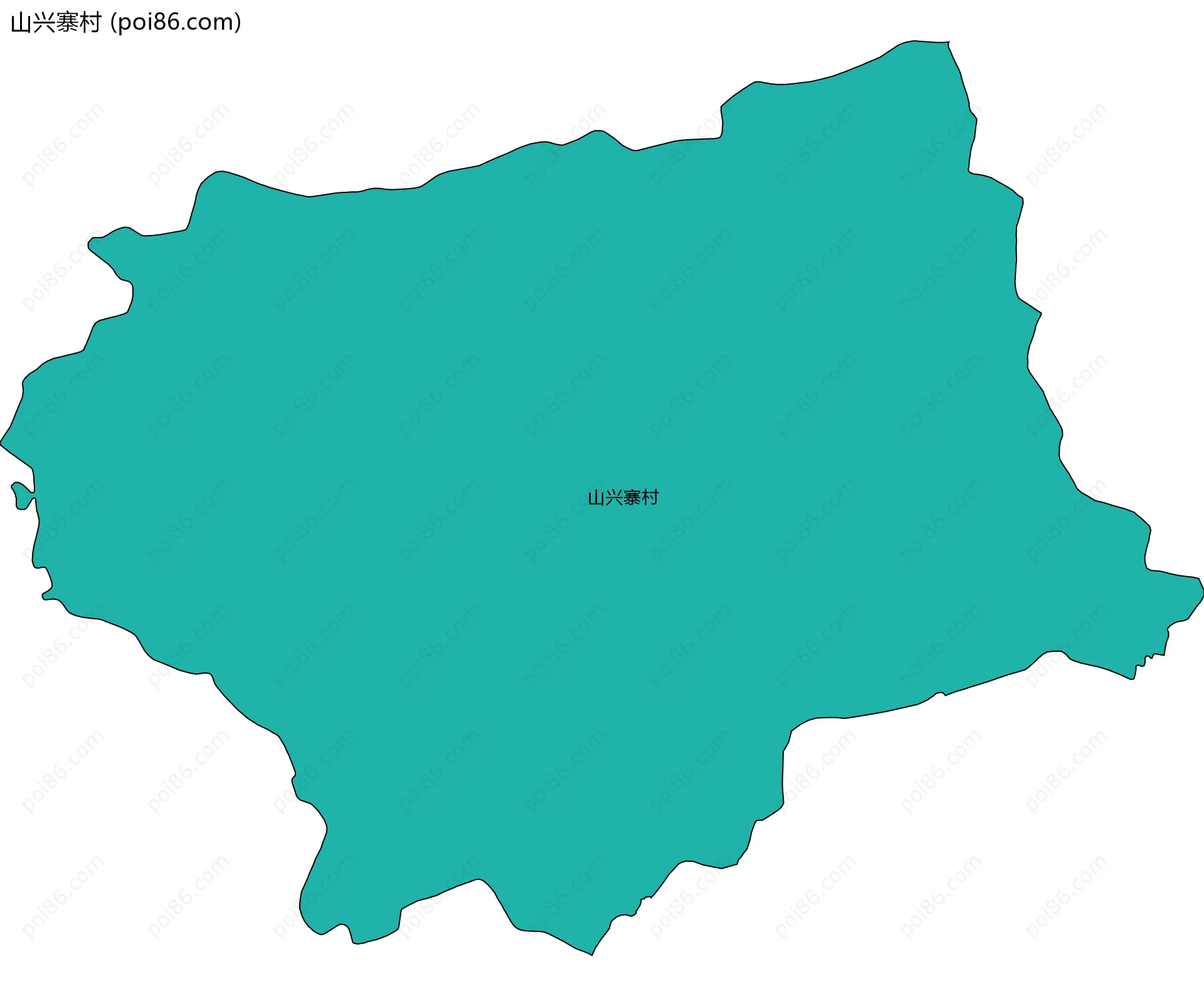 山兴寨村边界地图